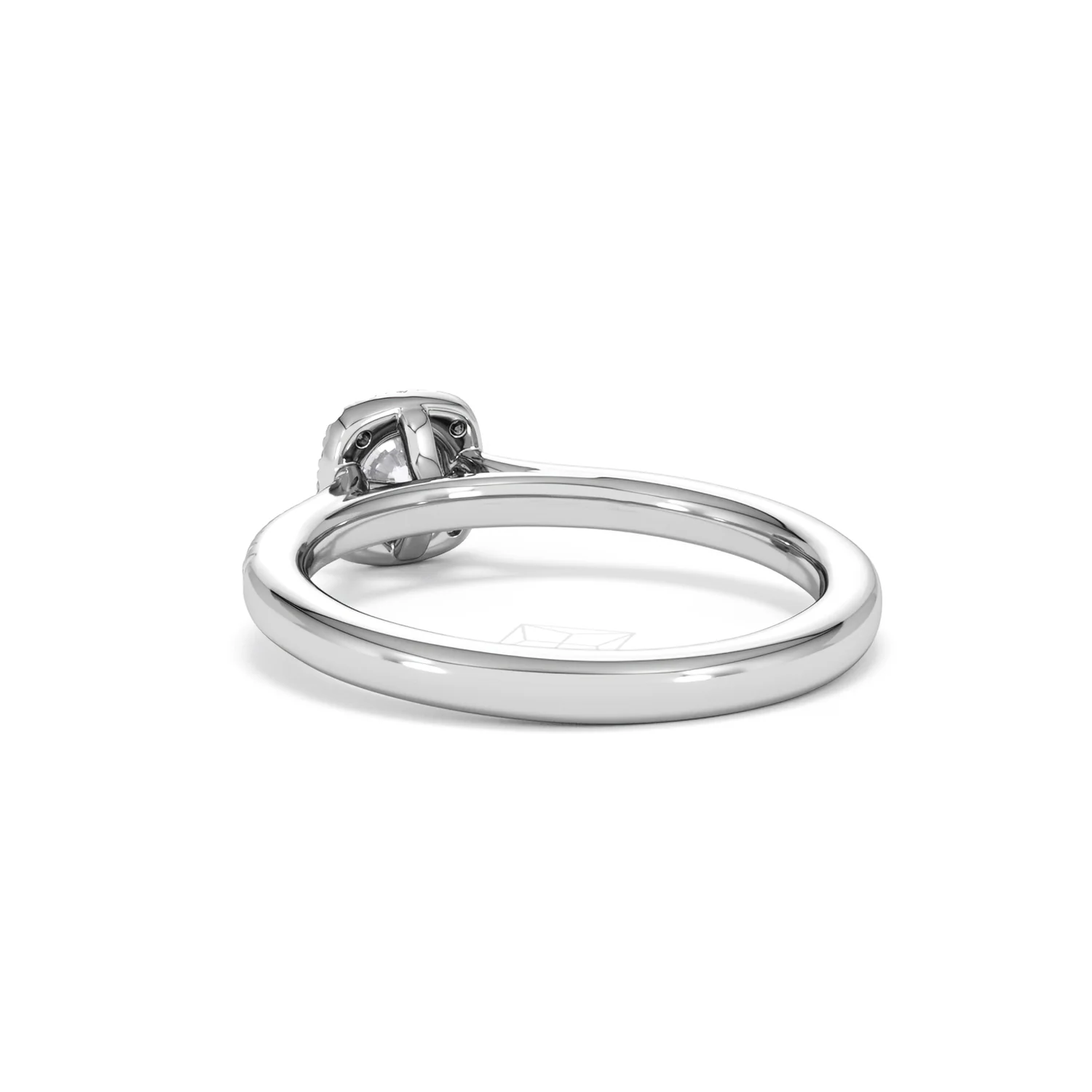 Lumia Round Cut Lab Diamond Halo Ring 0.50ct F/VS in 925 Silver - Image 56