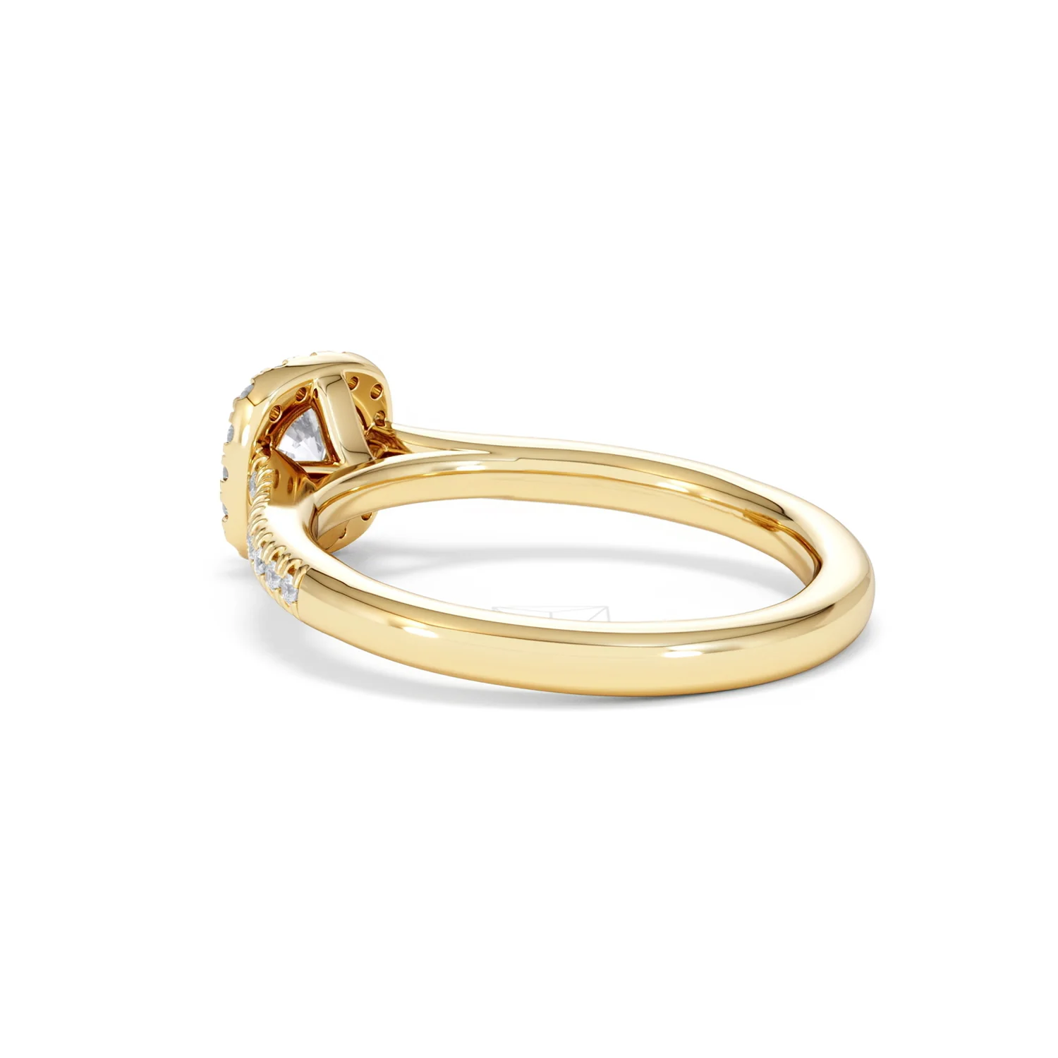 Lumia Round Cut Lab Diamond Halo Ring 0.70ct F/VS in 9K Gold - Image 60