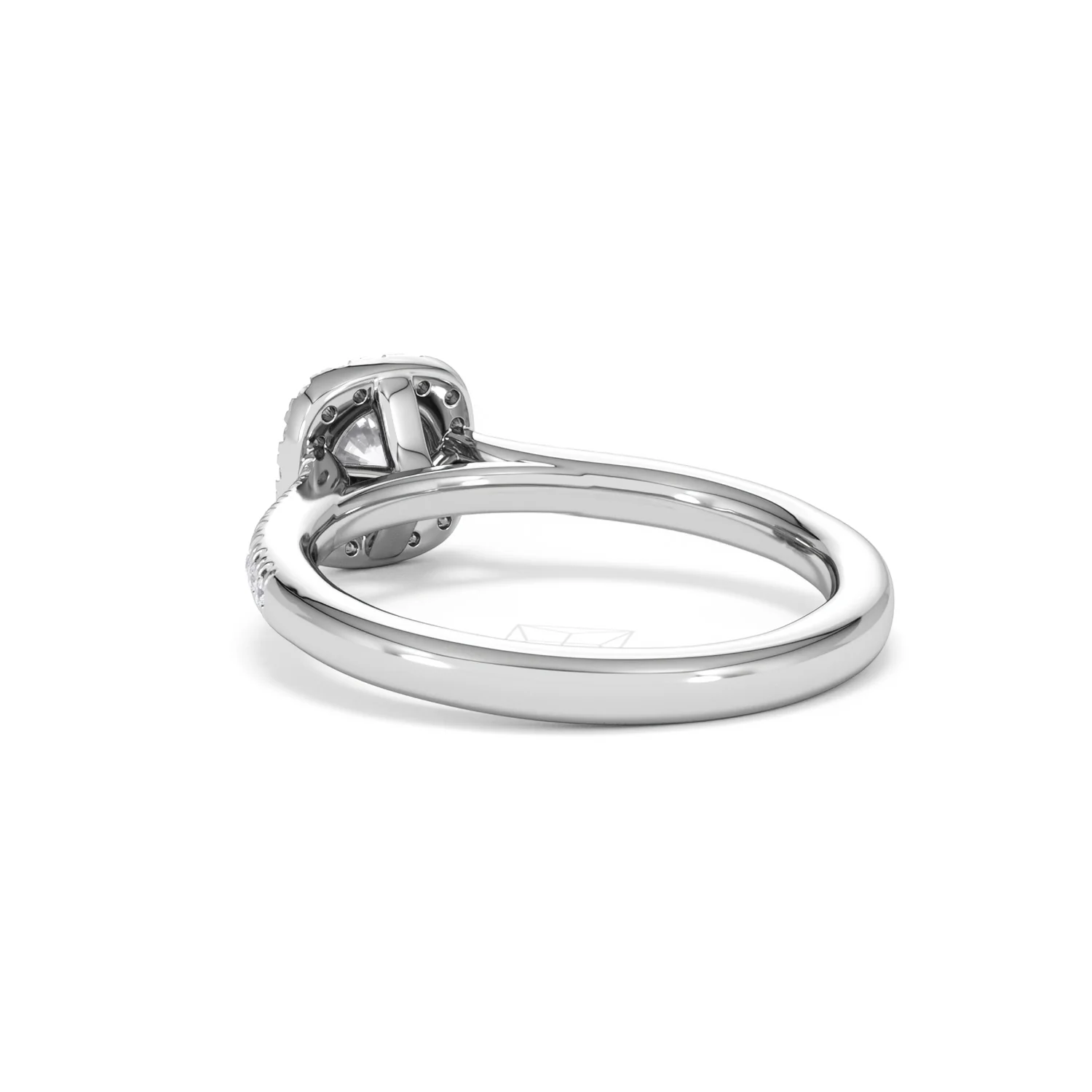Lumia Round Cut Lab Diamond Halo Ring 0.70ct F/VS in 9K White Gold - Image 57