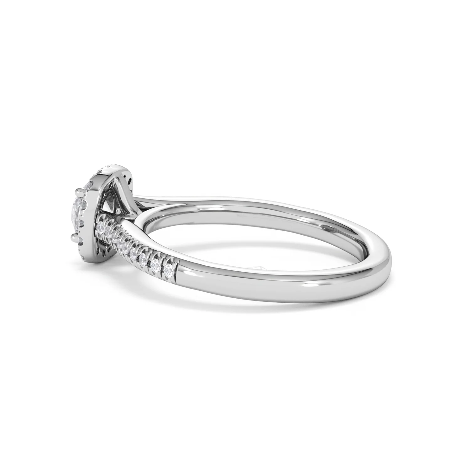 Lumia Round Cut Lab Diamond Halo Ring 0.70ct F/VS in 9K White Gold - Image 65