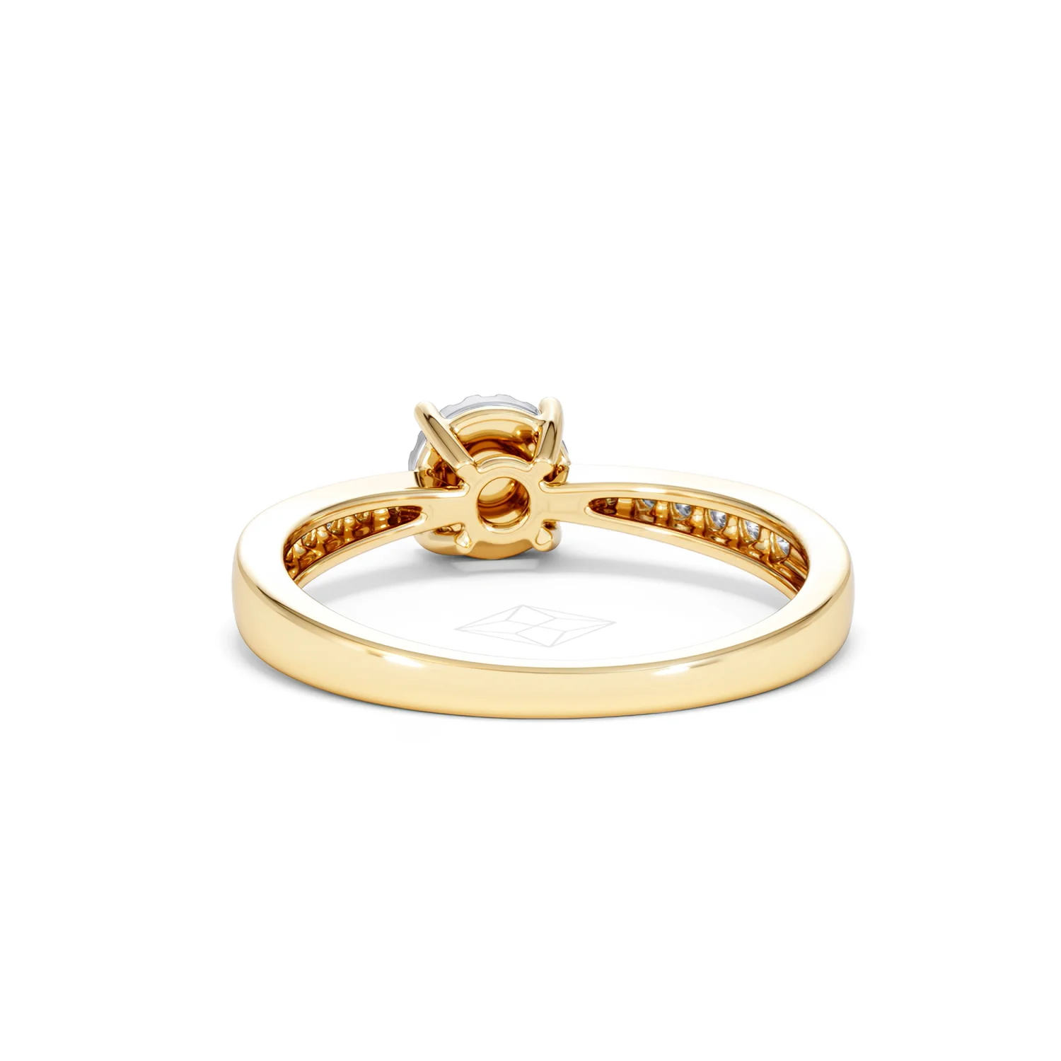 Masami Diamond Engagement Ring 0.20ct Pave Set in 9K Yellow Gold - Image 52