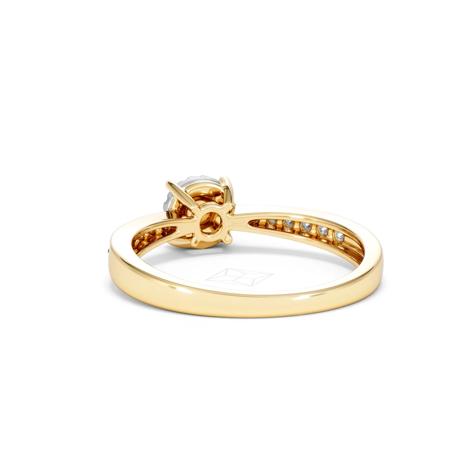 Masami Diamond Engagement Ring 0.20ct Pave Set in 9K Yellow Gold - Image 54