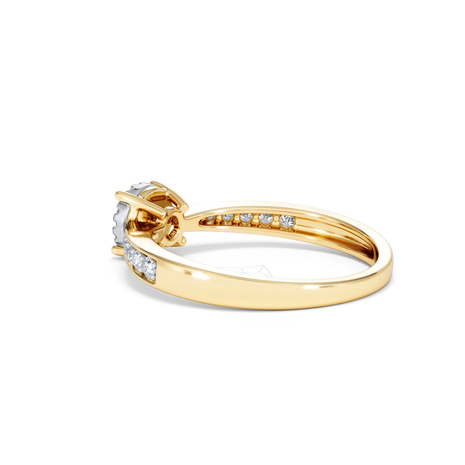 Masami Diamond Engagement Ring 0.20ct Pave Set in 9K Yellow Gold - Image 62