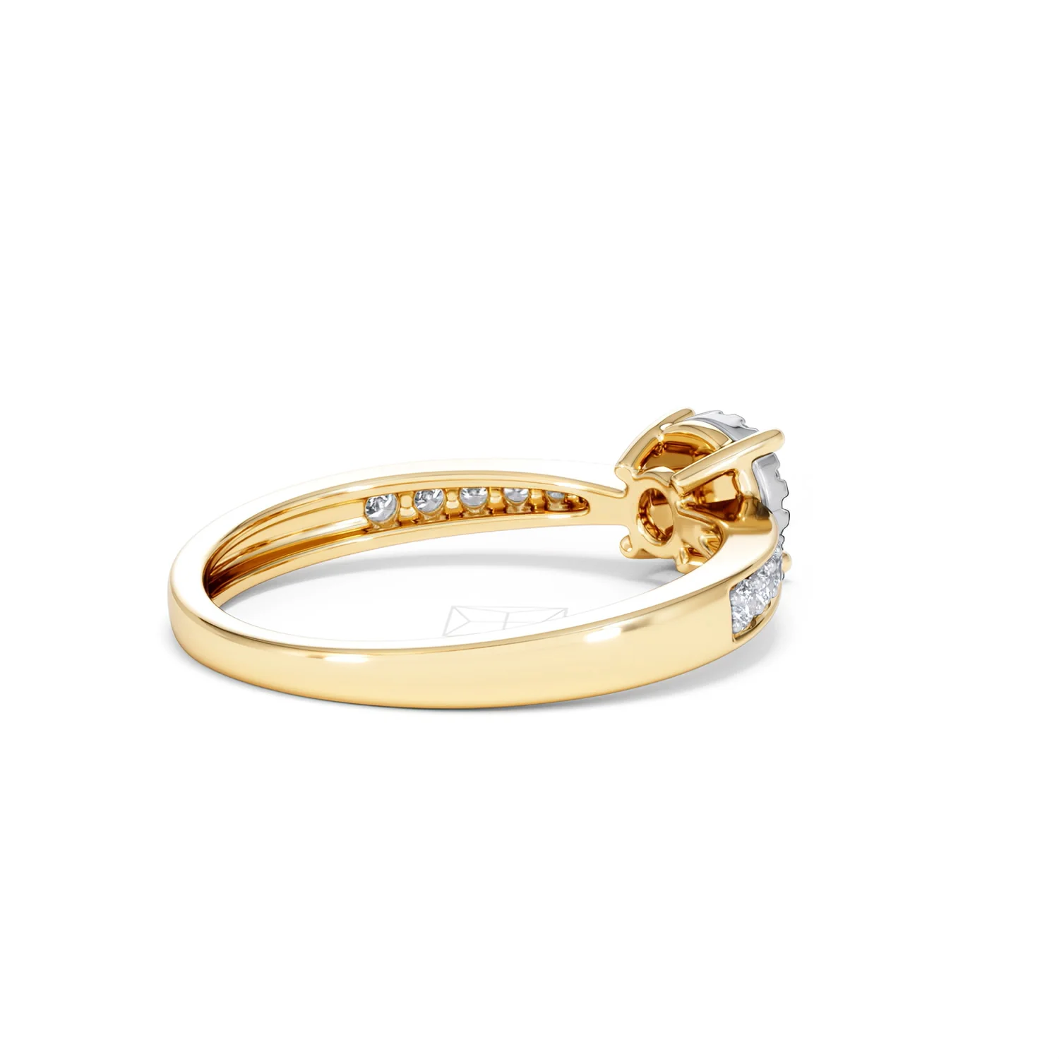 Masami Lab Diamond Engagement Ring 0.20ct Pave Set in 18K Gold Vermeil - Image 39