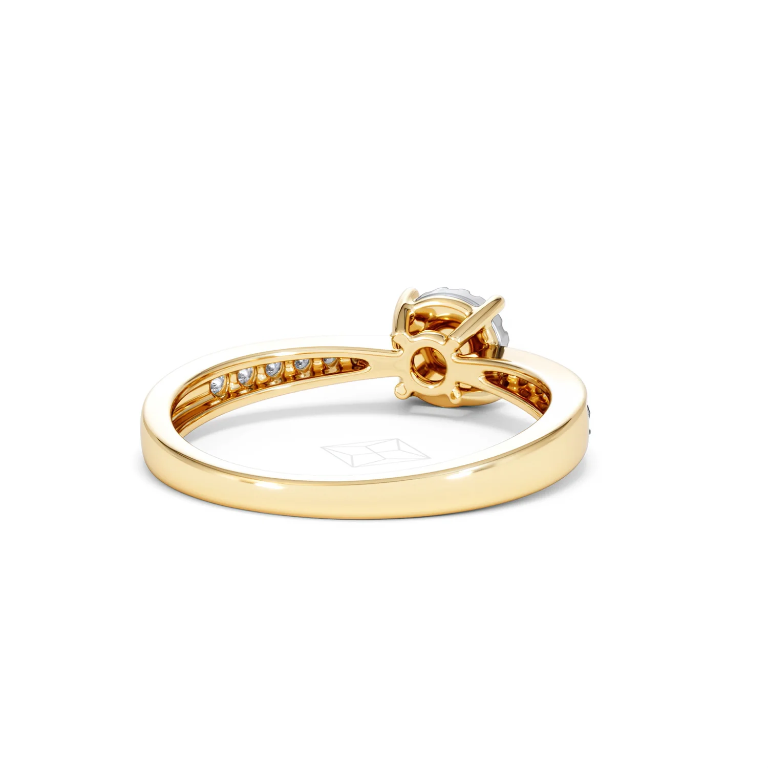Masami Lab Diamond Engagement Ring 0.20ct Pave Set in 18K Gold Vermeil - Image 45