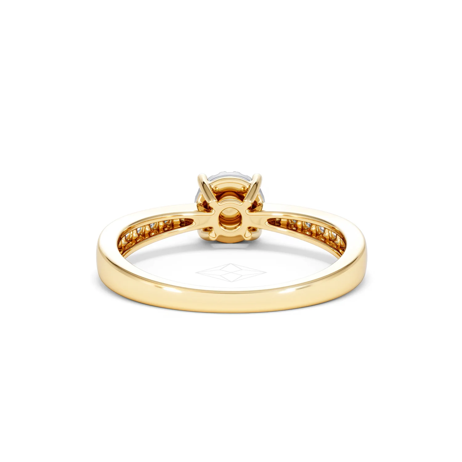 Masami Lab Diamond Engagement Ring 0.20ct Pave Set in 18K Gold Vermeil - Image 50