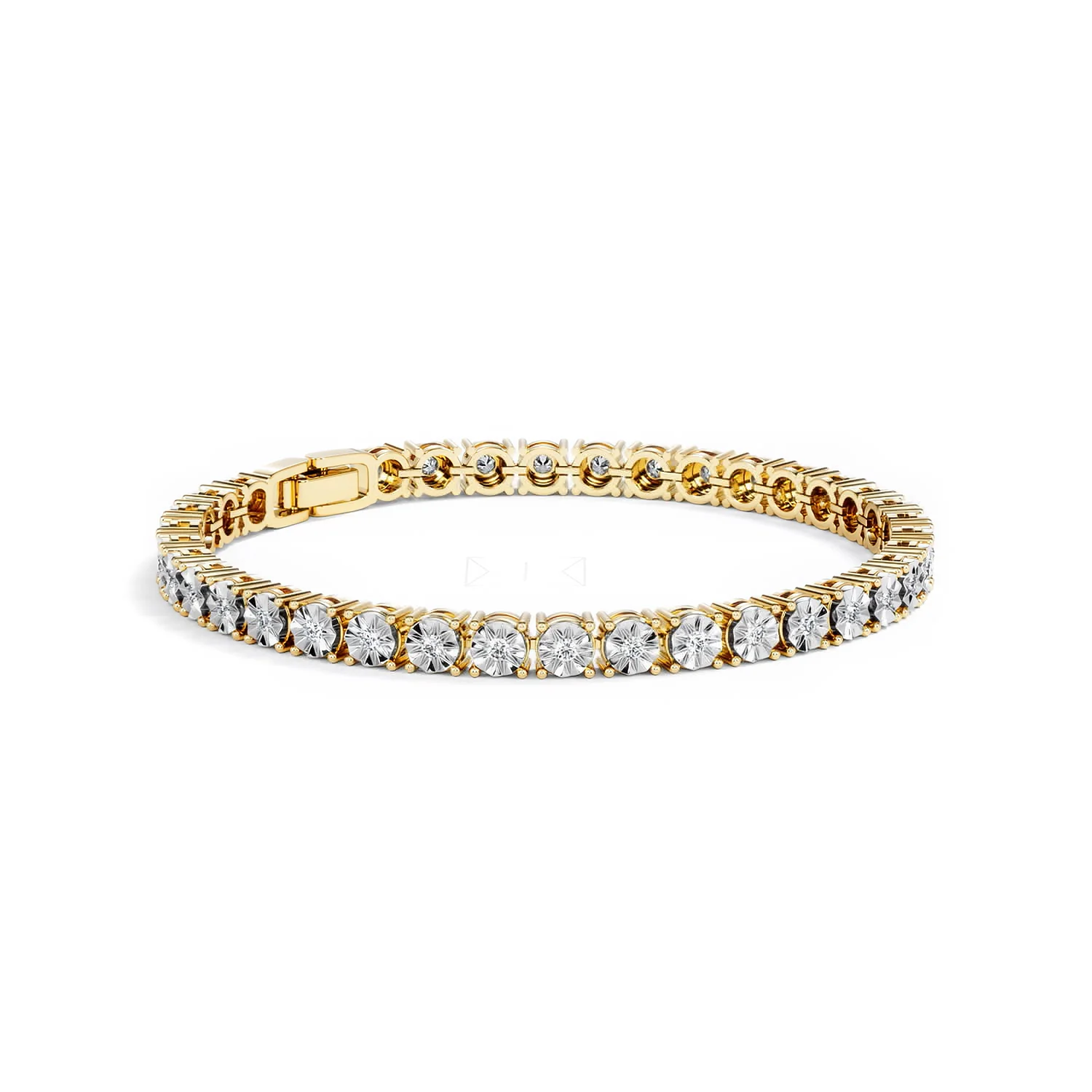 Mens Diamond 1.00ct Tennis Bracelet in 18k Gold Vermeil - Image 20