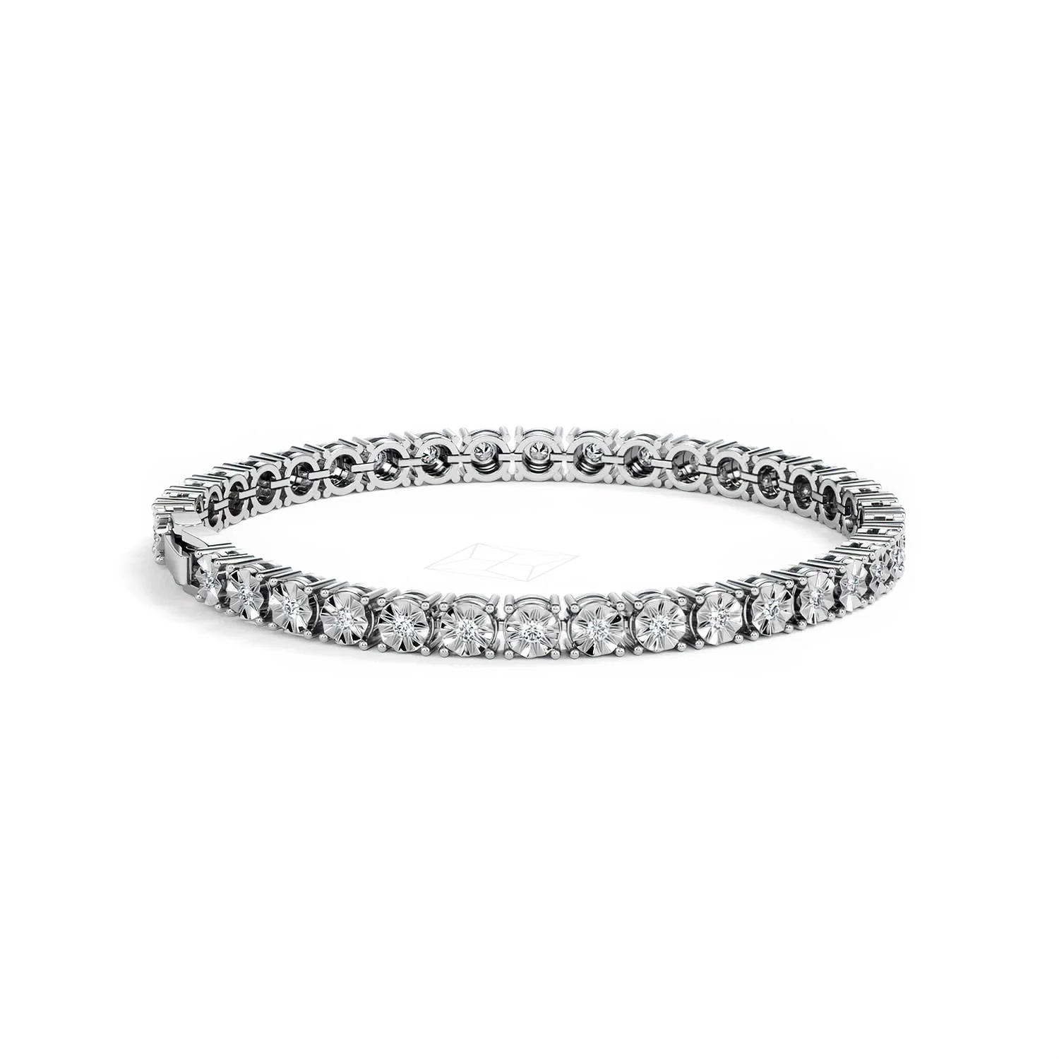 Men's Diamond 1.00ct Tennis Bracelet in 925 Silver - Image 37