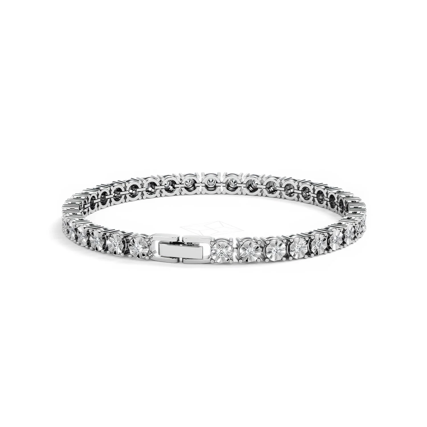Men's Diamond 1.00ct Tennis Bracelet in 925 Silver - Image 50