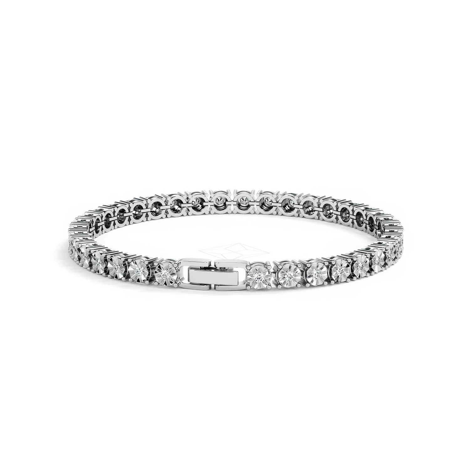 Men's Diamond 1.00ct Tennis Bracelet in 925 Silver - Image 51
