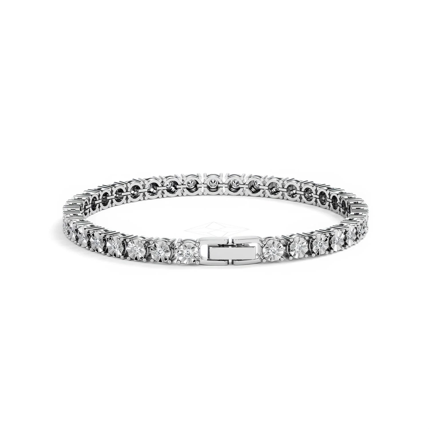 Men's Diamond 1.00ct Tennis Bracelet in 925 Silver - Image 54