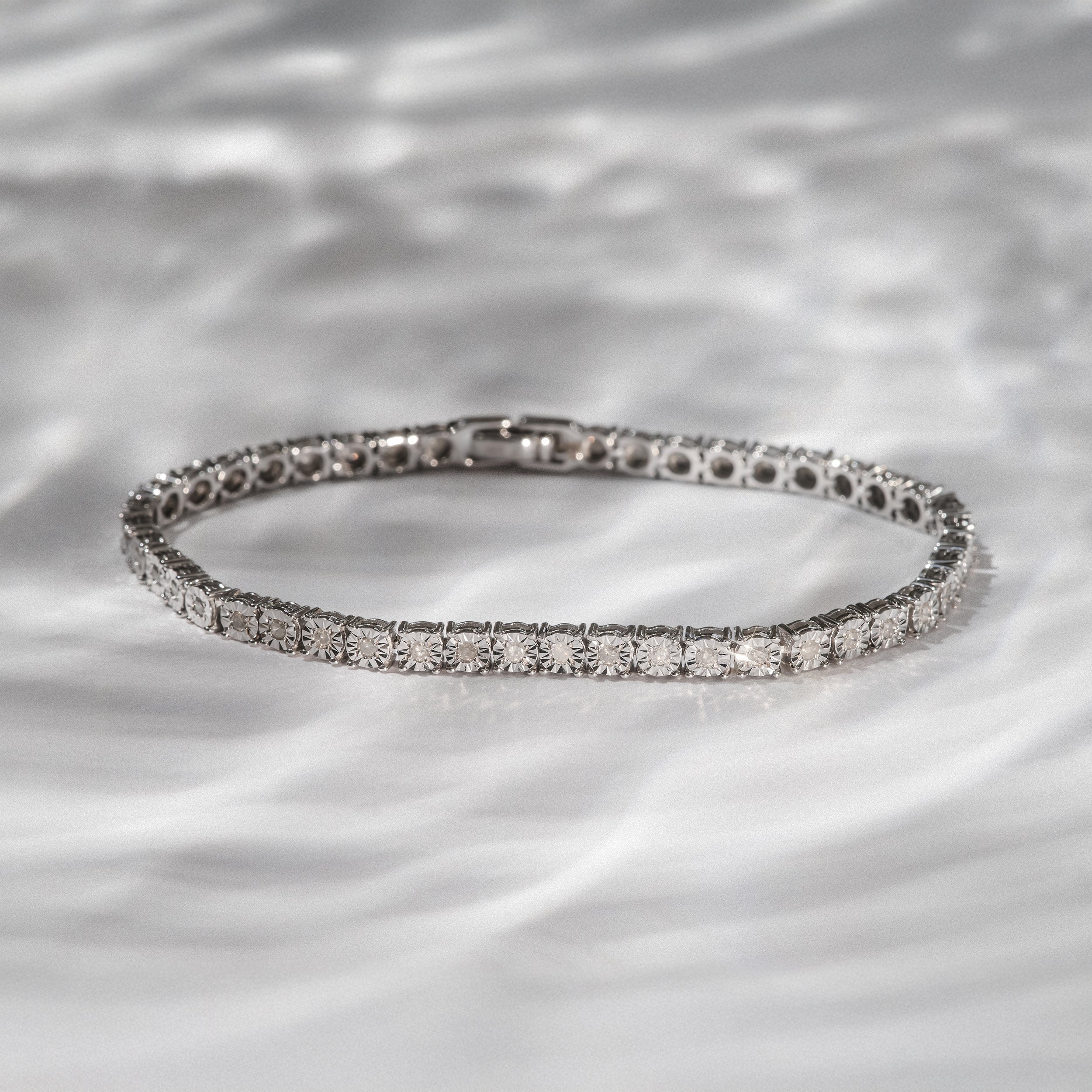 Men's Diamond 1.00ct Tennis Bracelet in 925 Silver - Image 6