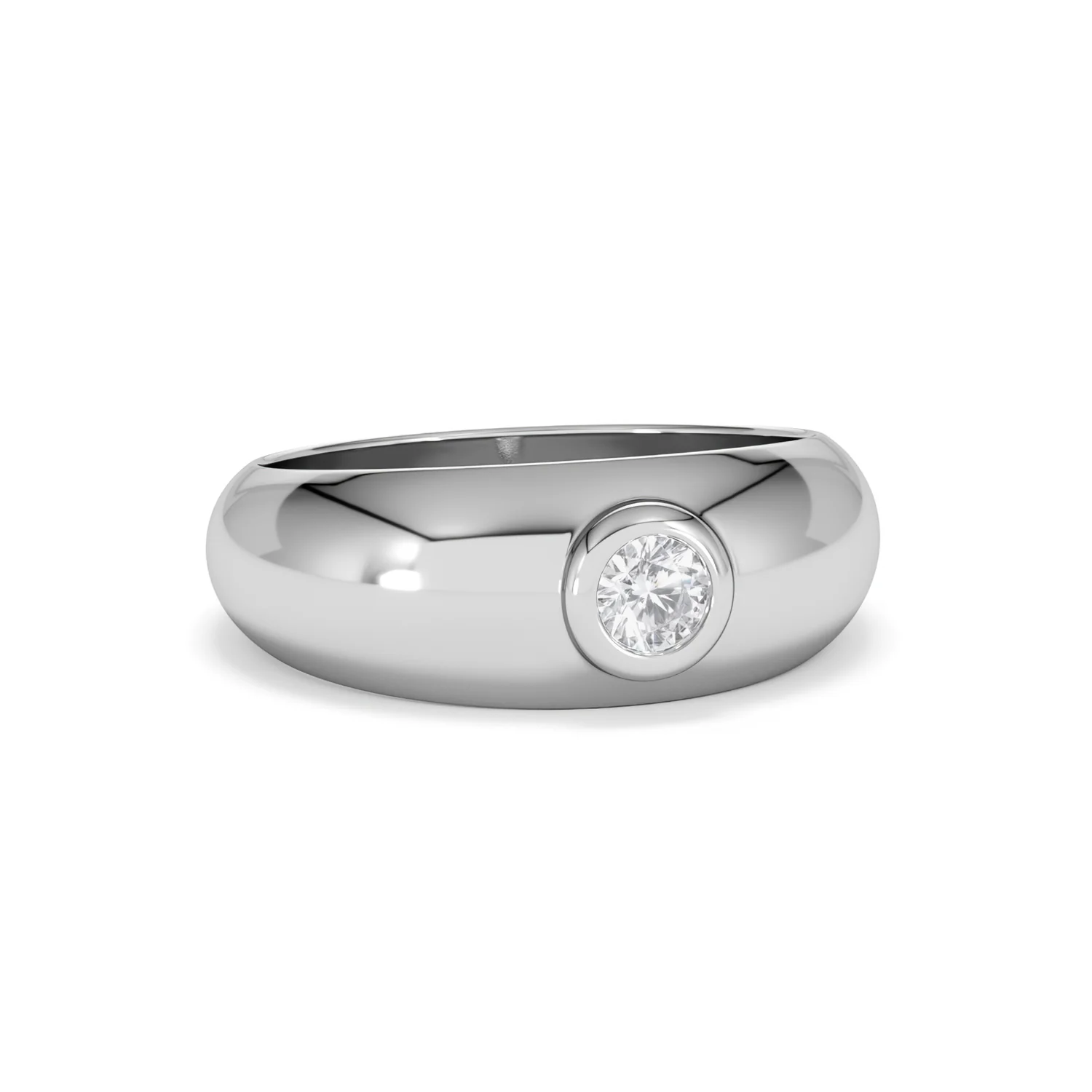 Men's Lab Diamond Signet Ring 0.25ct in 925 Silver H/SI - Image 14