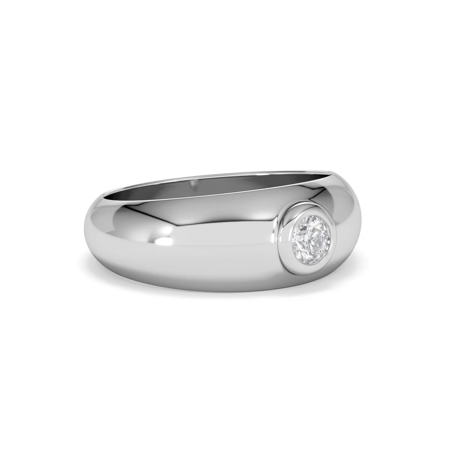 Men's Lab Diamond Signet Ring 0.25ct in 925 Silver H/SI - Image 18