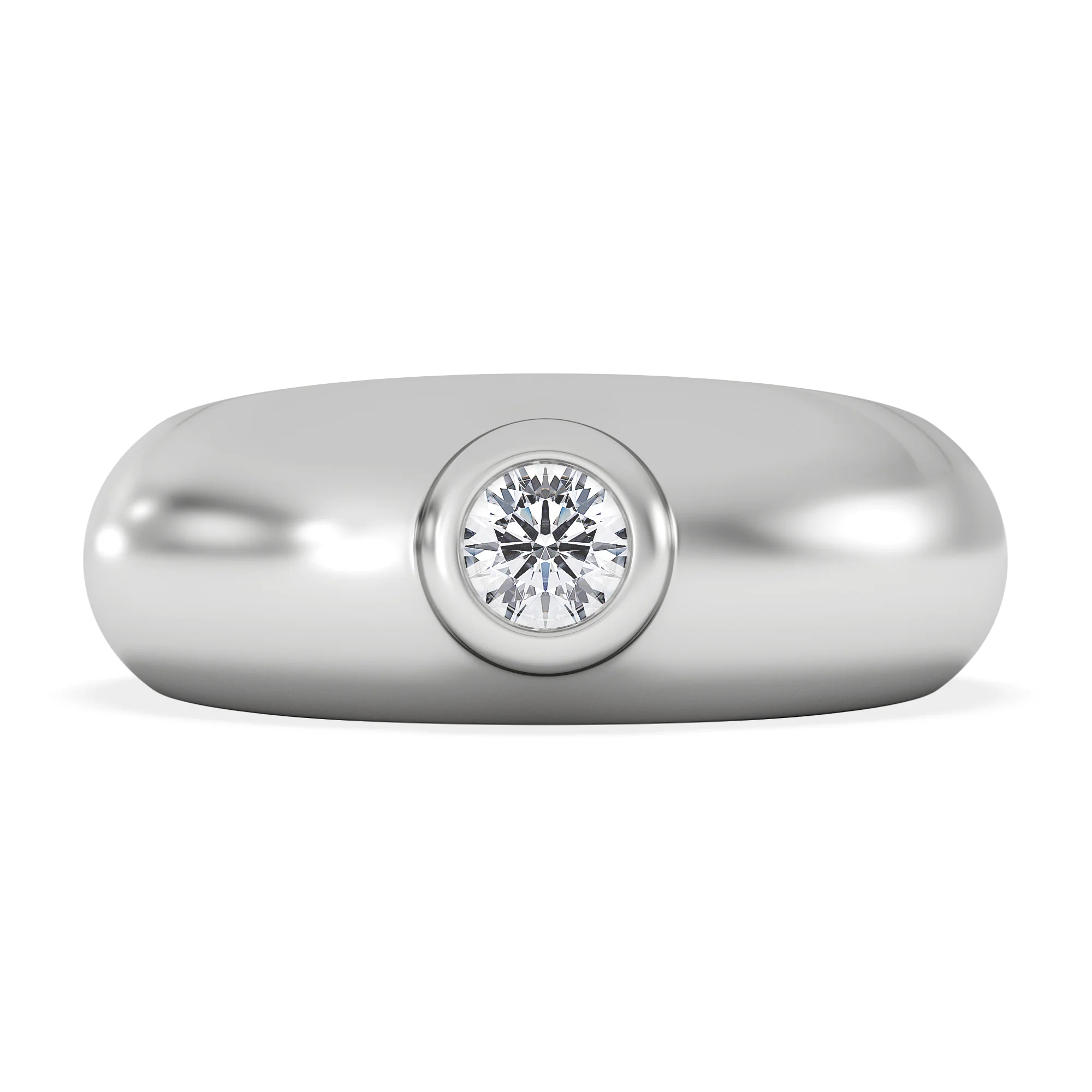 Men's Lab Diamond Signet Ring 0.25ct in 925 Silver H/SI - Image 3