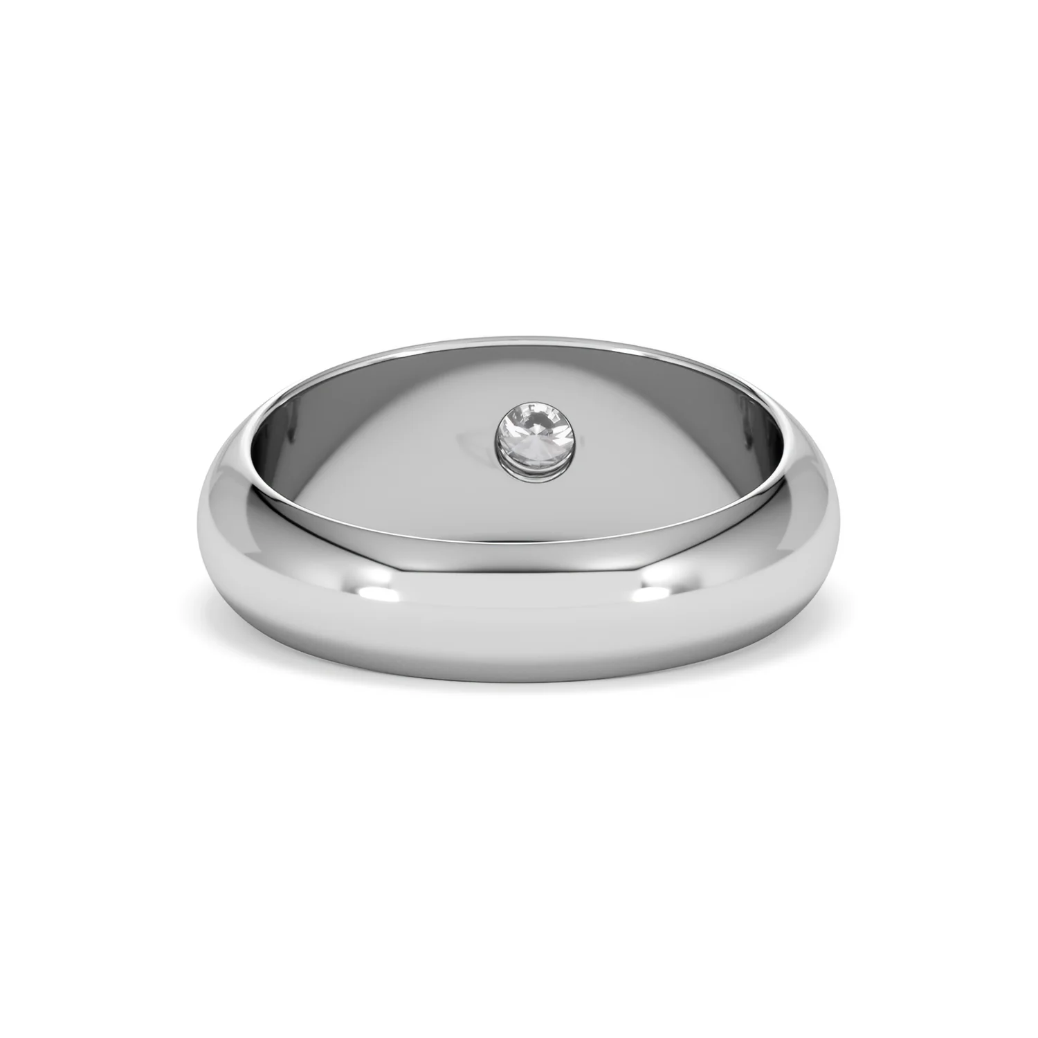 Men's Lab Diamond Signet Ring 0.25ct in 925 Silver H/SI - Image 49