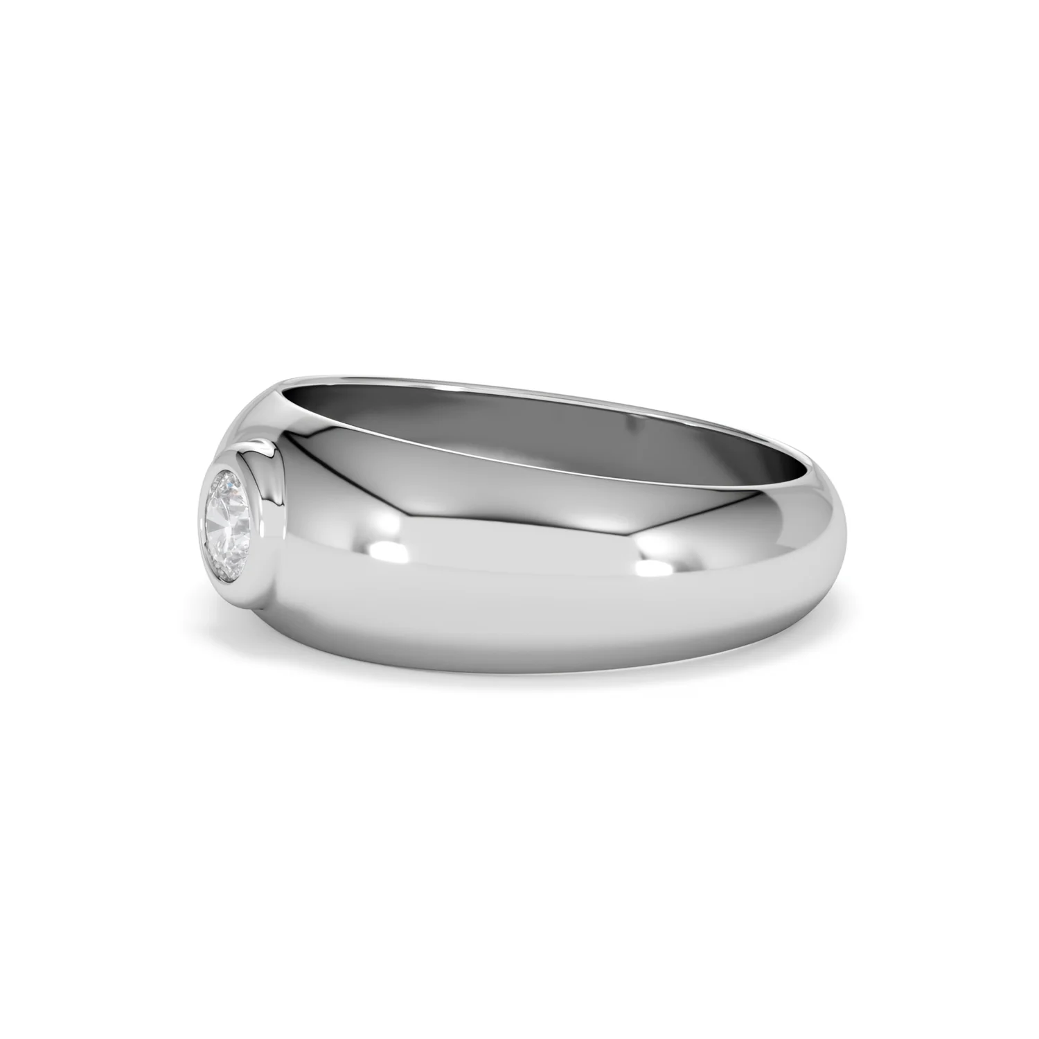 Men's Lab Diamond Signet Ring 0.25ct in 925 Silver H/SI - Image 76