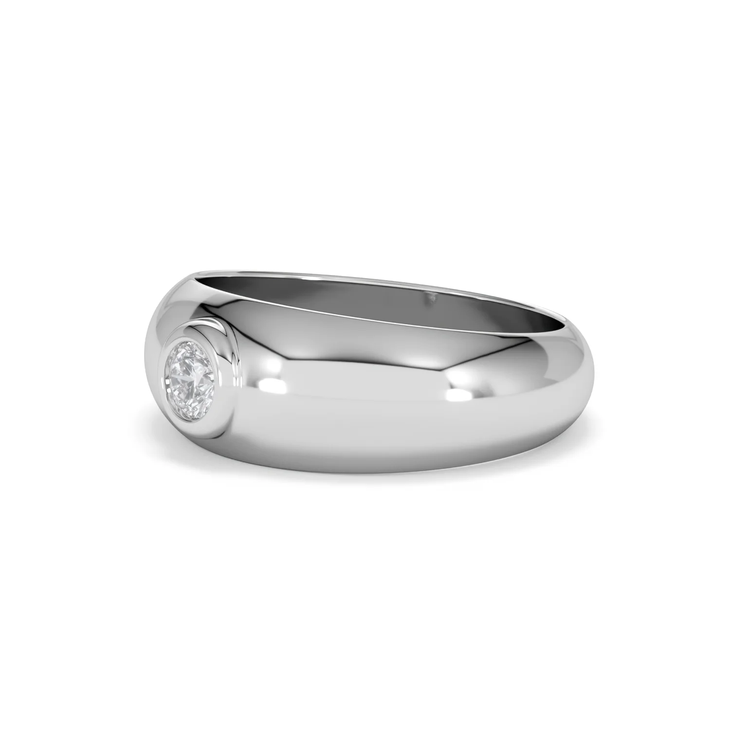 Men's Lab Diamond Signet Ring 0.25ct in 925 Silver H/SI - Image 79