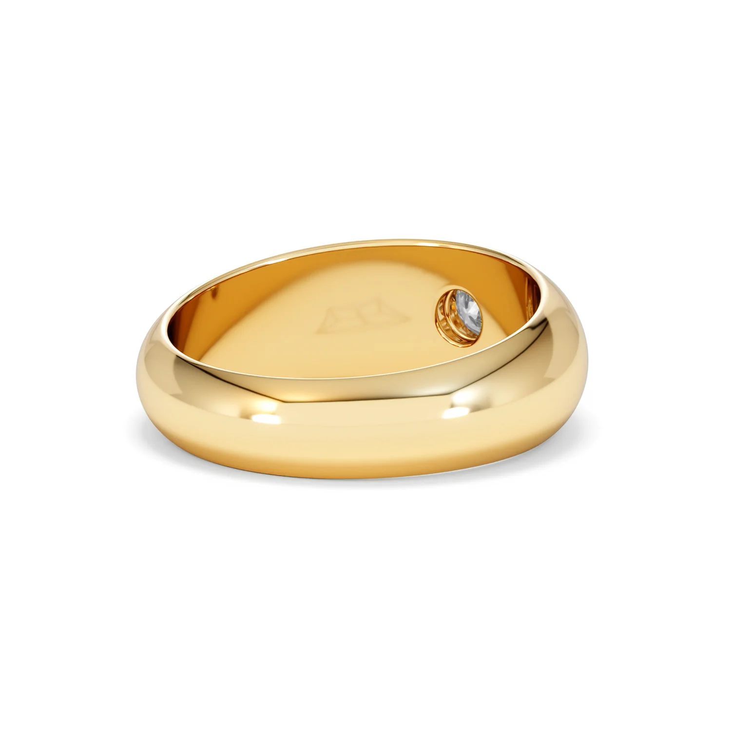 Men's Lab Diamond Signet Ring 0.25ct in18K Gold Vermeil H/SI - Image 42