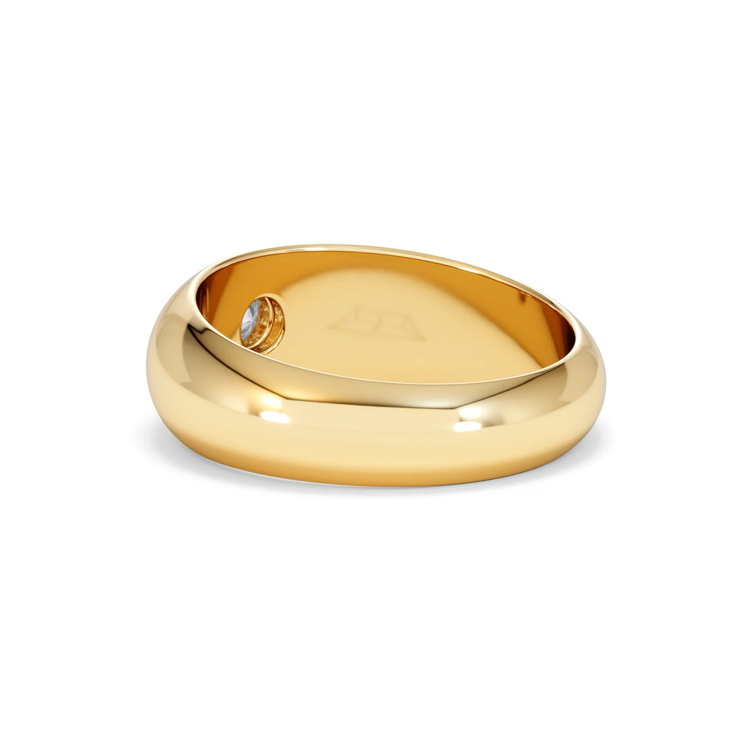 Men's Lab Diamond Signet Ring 0.25ct in18K Gold Vermeil H/SI - Image 59