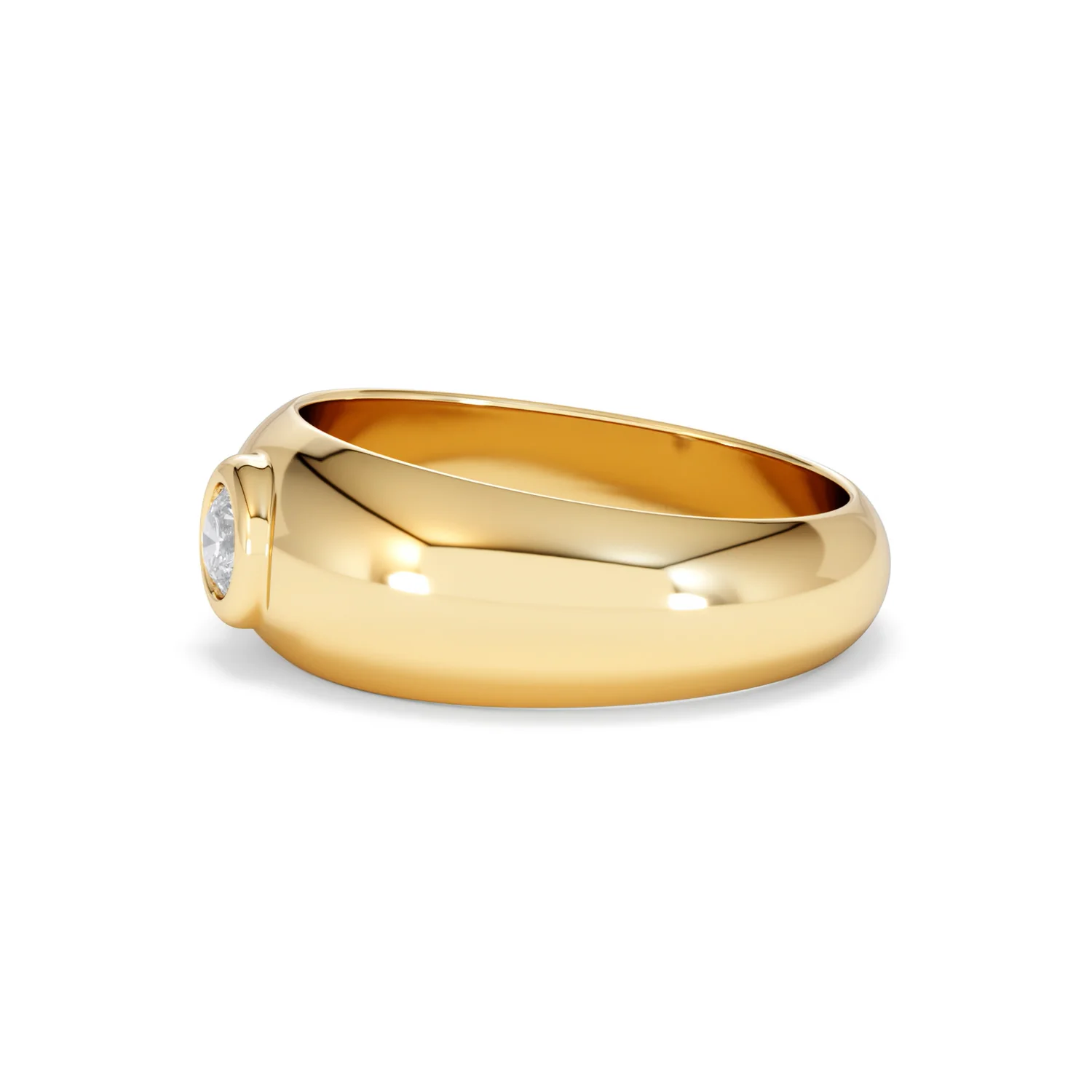 Men's Lab Diamond Signet Ring 0.25ct in18K Gold Vermeil H/SI - Image 74