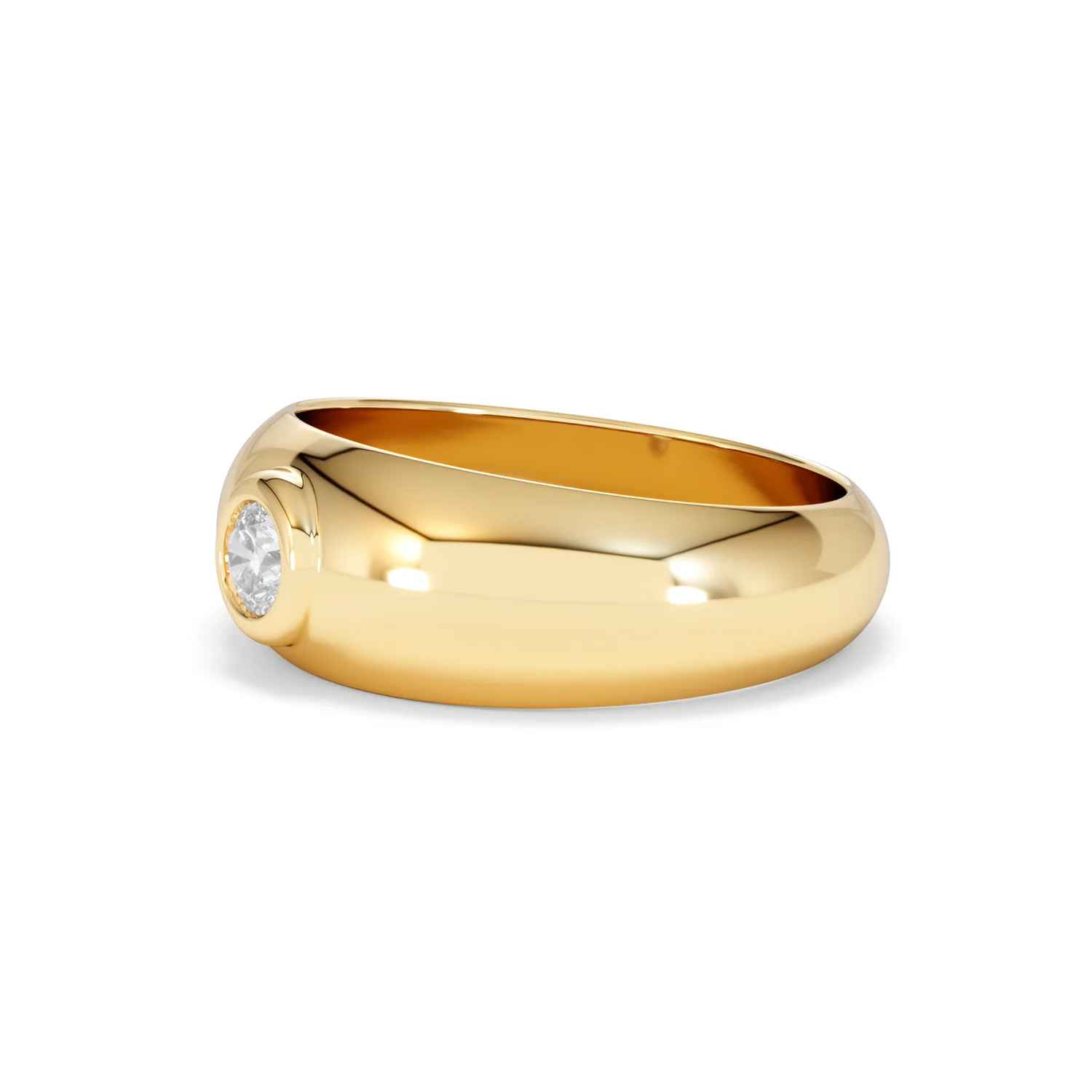 Men's Lab Diamond Signet Ring 0.25ct in18K Gold Vermeil H/SI - Image 77