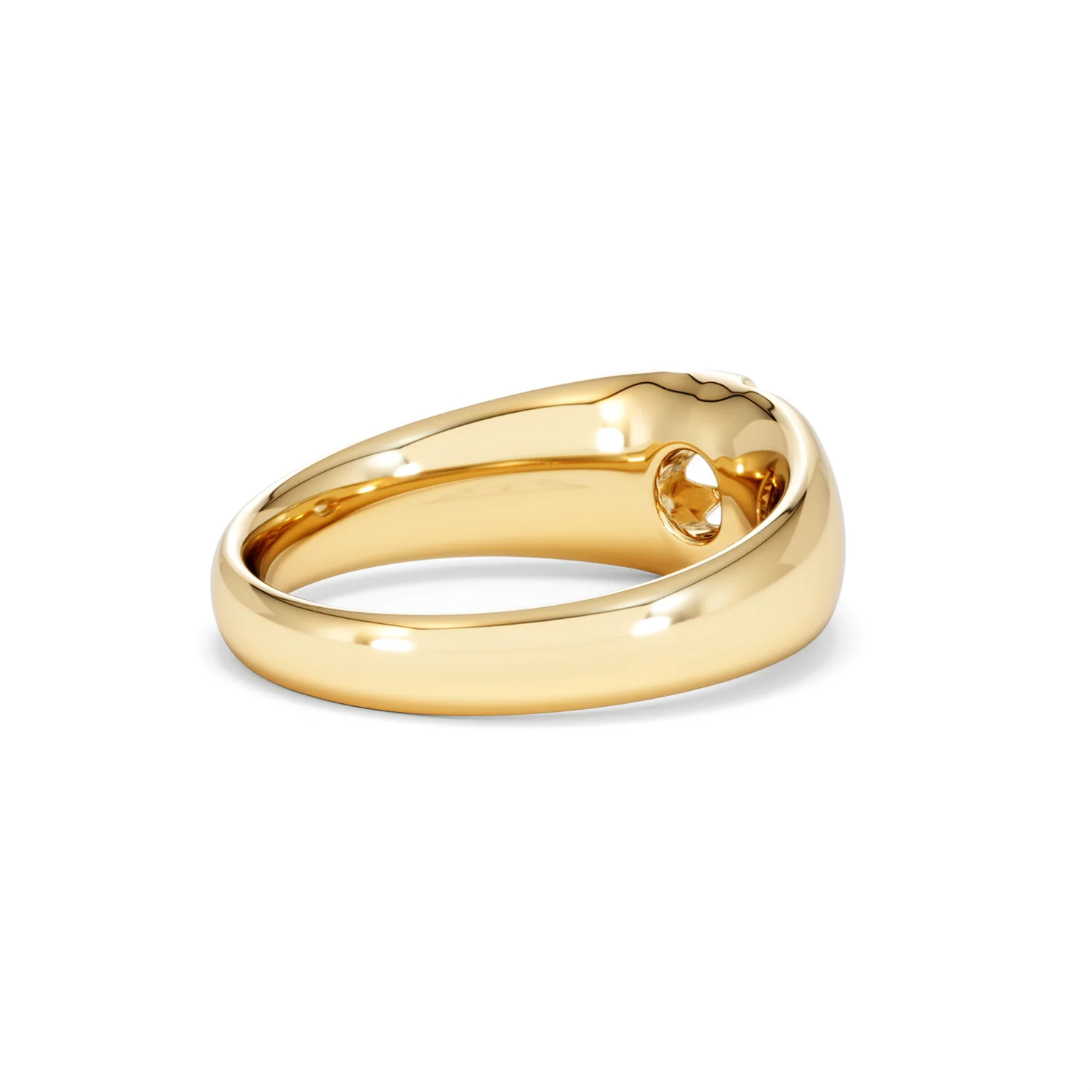 Men's Lab Diamond Signet Ring 0.25ct Round Cut in 18K Gold Vermeil - Image 39