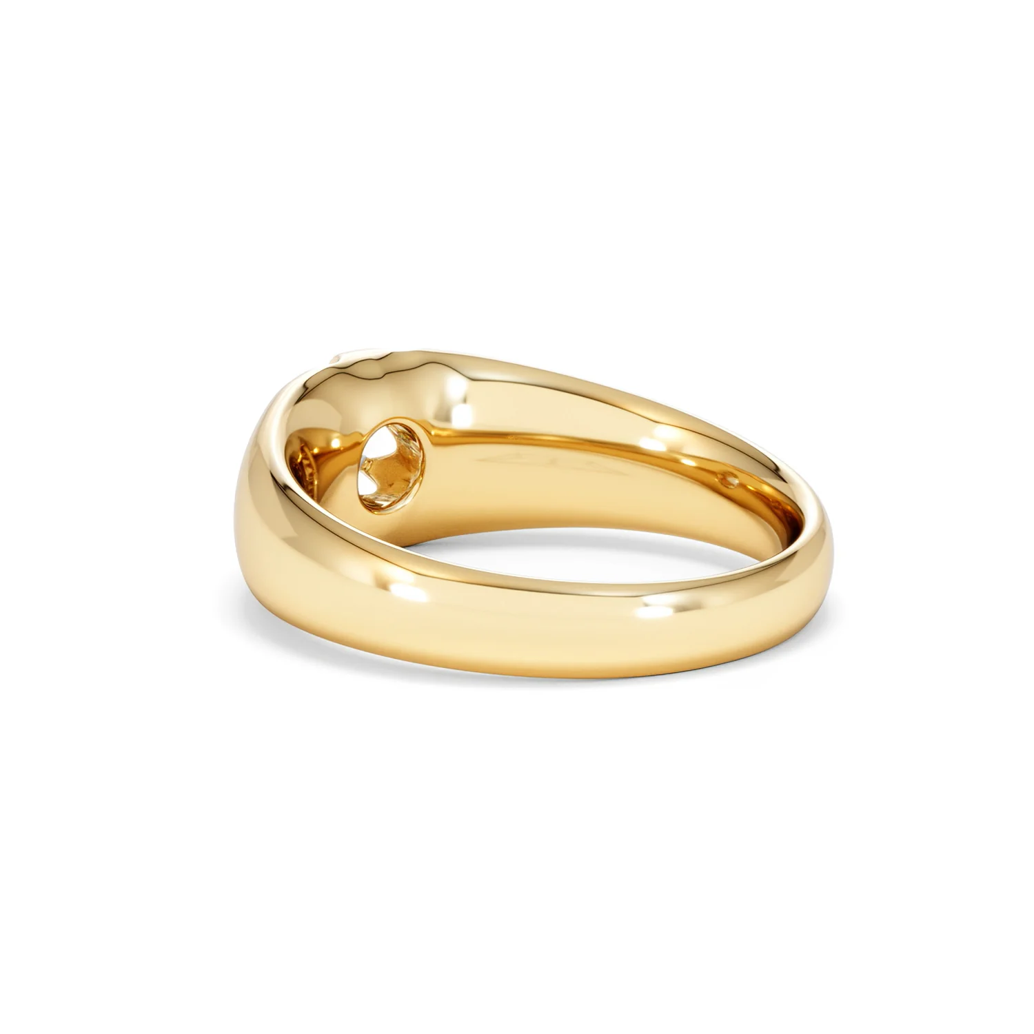 Men's Lab Diamond Signet Ring 0.25ct Round Cut in 18K Gold Vermeil - Image 58
