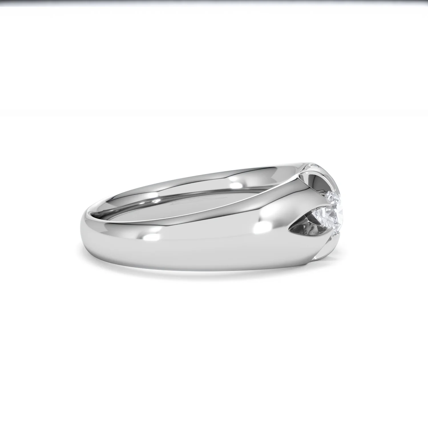 Men's Lab Diamond Signet Ring 0.25ct Round Cut in 925 Silver - Image 25