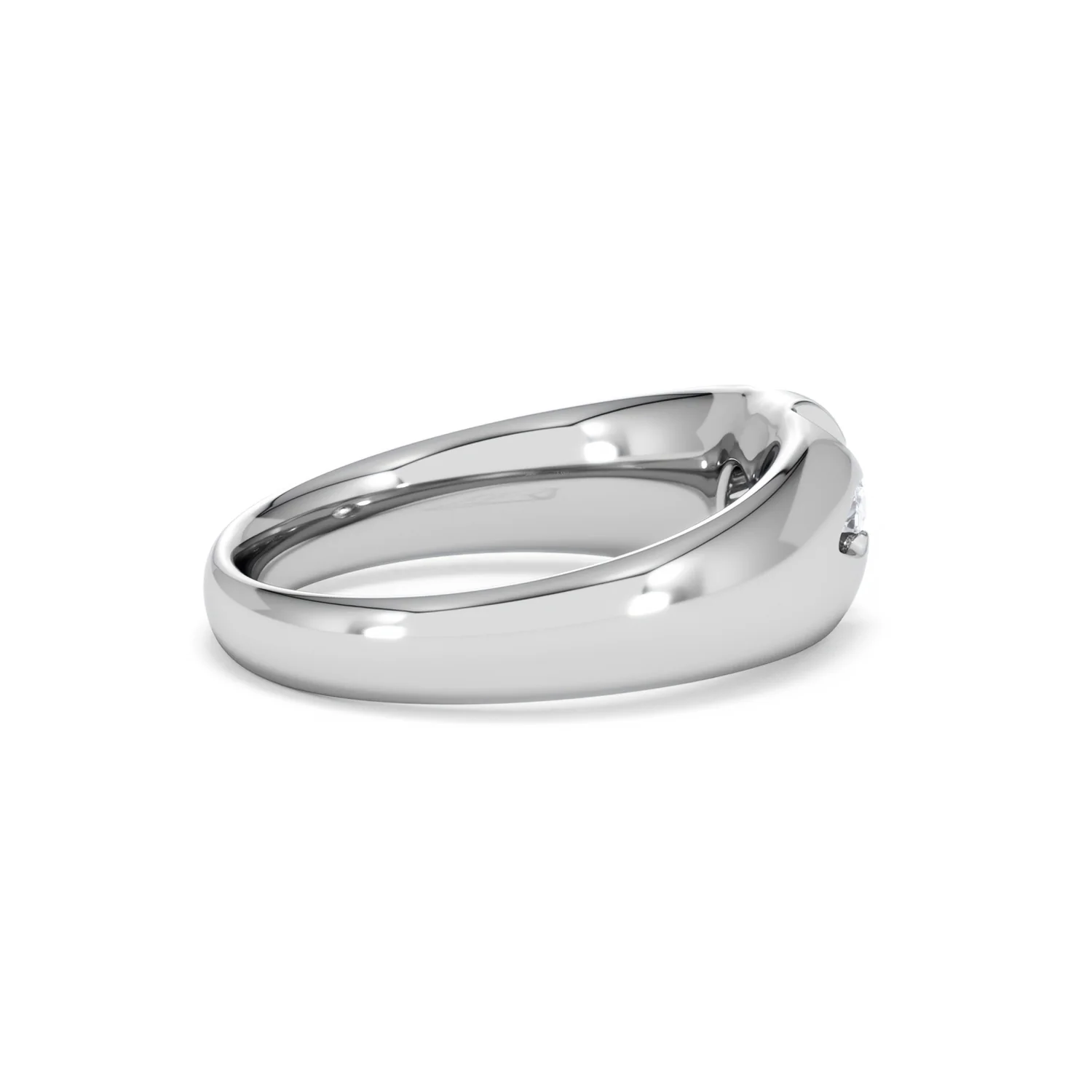 Men's Lab Diamond Signet Ring 0.25ct Round Cut in 925 Silver - Image 33