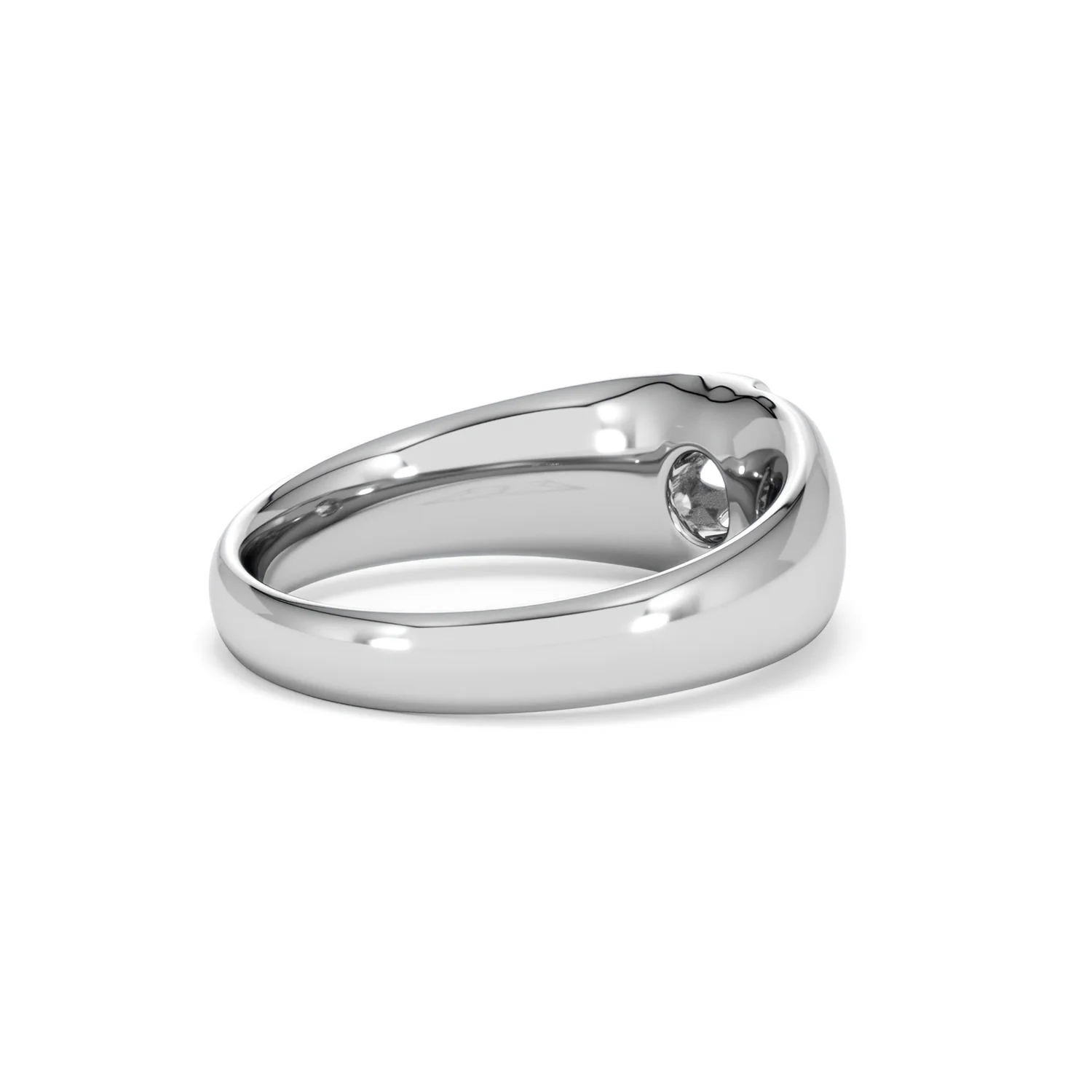 Men's Lab Diamond Signet Ring 0.25ct Round Cut in 925 Silver - Image 38