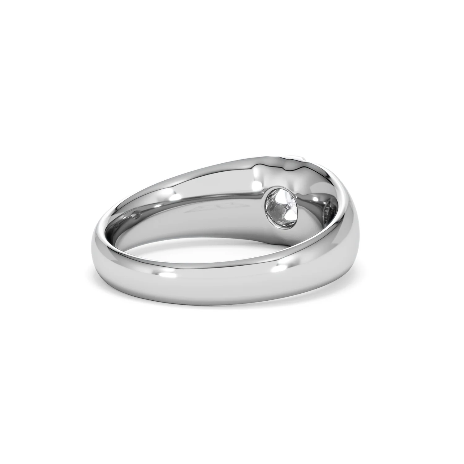 Men's Lab Diamond Signet Ring 0.25ct Round Cut in 925 Silver - Image 41