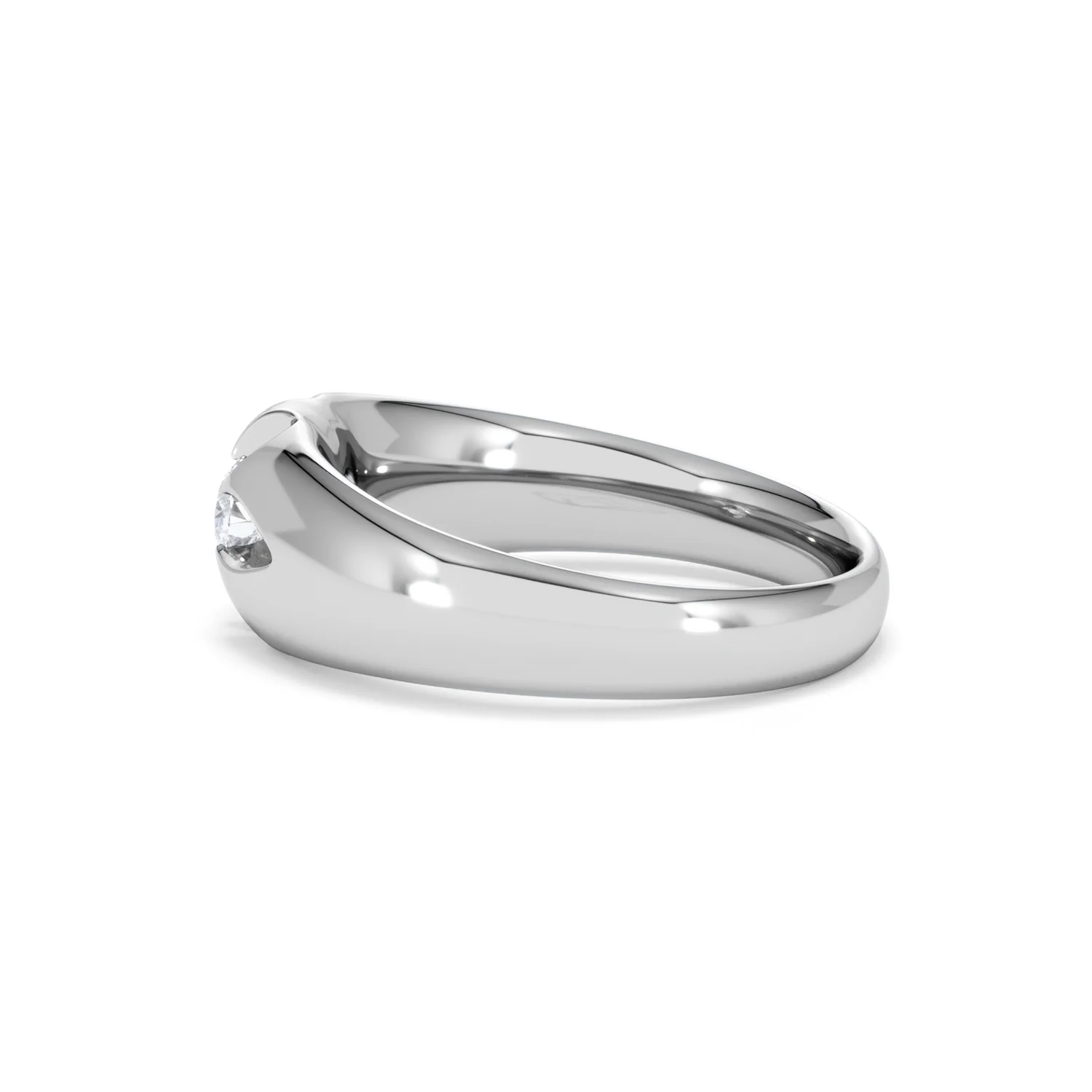 Men's Lab Diamond Signet Ring 0.25ct Round Cut in 925 Silver - Image 67