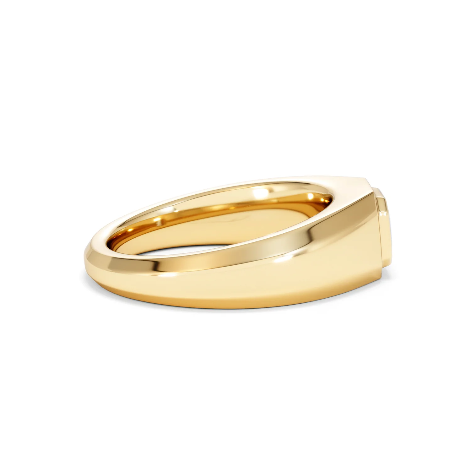 Axis Men's 0.50ct Asscher Cut Lab Diamond Signet Ring in 18K Gold Vermeil - Image 30
