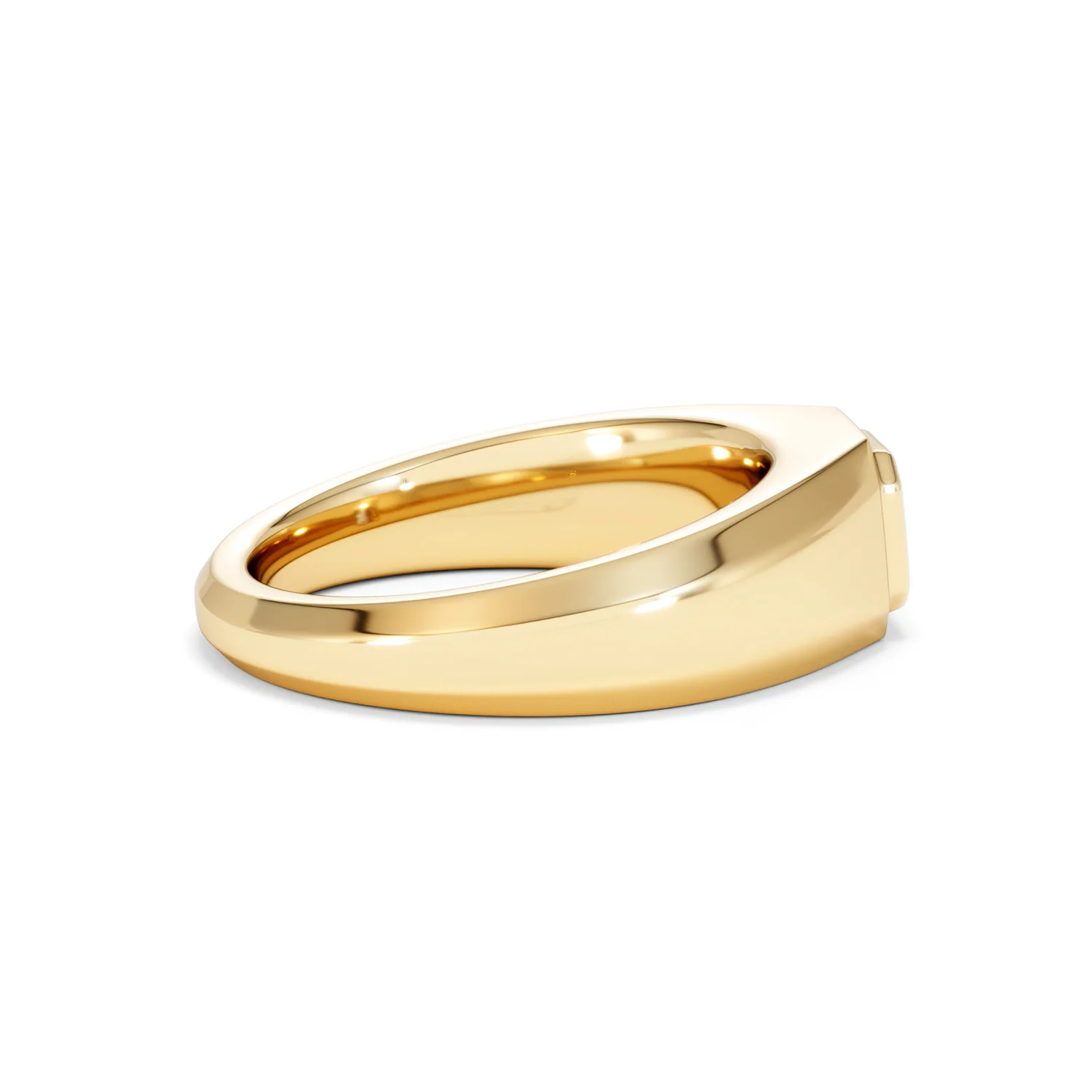 Axis Men's 0.50ct Asscher Cut Lab Diamond Signet Ring in 18K Gold Vermeil - Image 31