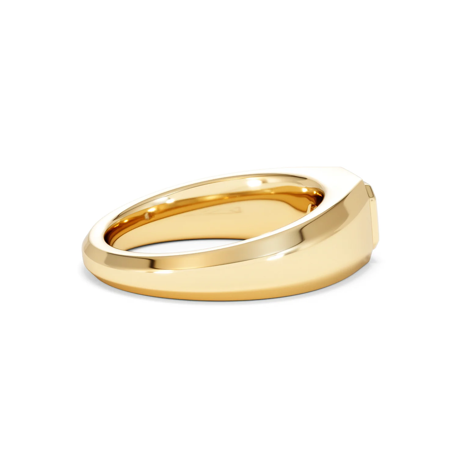 Axis Men's 0.50ct Asscher Cut Lab Diamond Signet Ring in 18K Gold Vermeil - Image 33