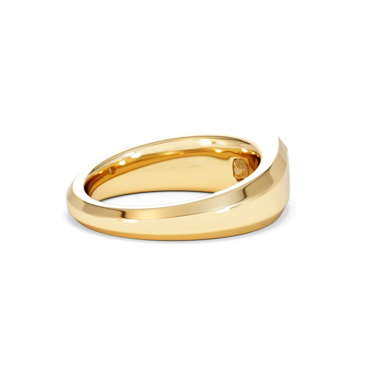 Axis Men's 0.50ct Asscher Cut Lab Diamond Signet Ring in 18K Gold Vermeil - Image 37