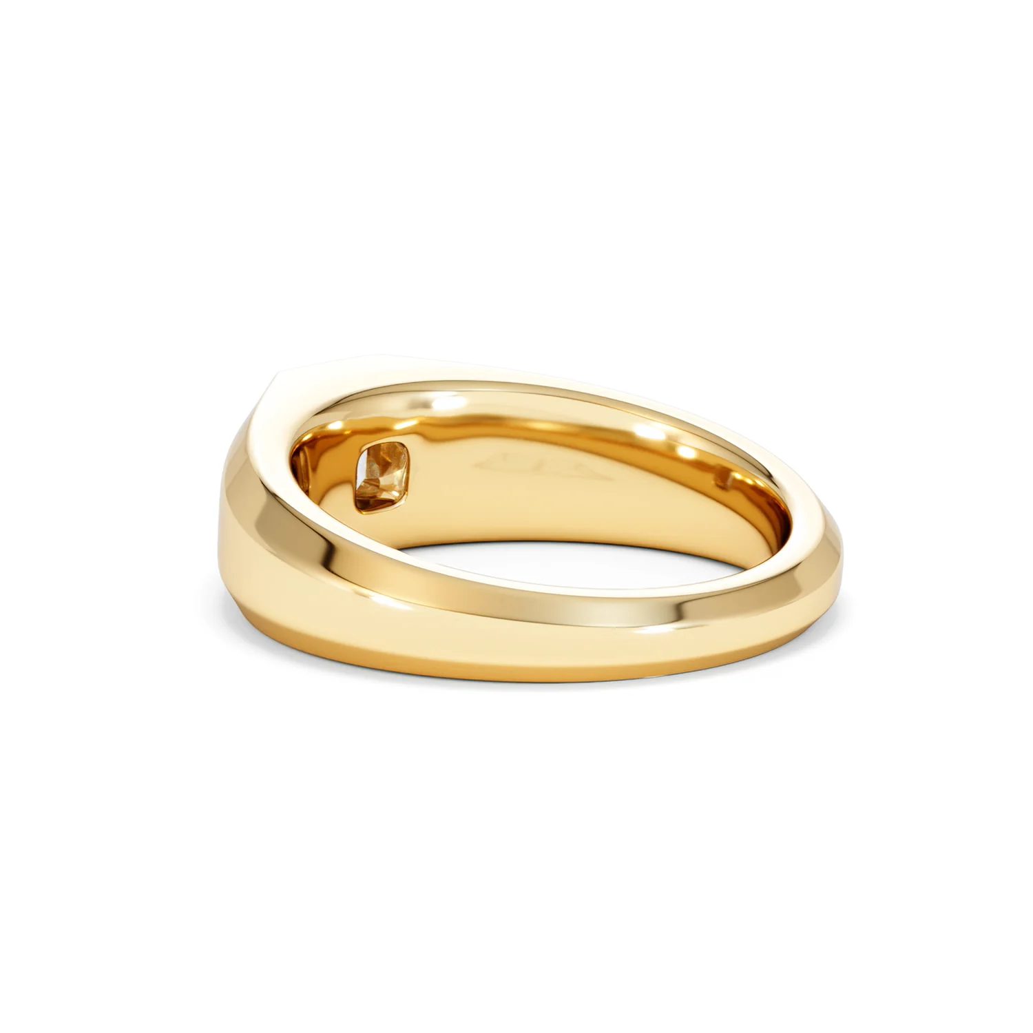 Axis Men's 0.50ct Asscher Cut Lab Diamond Signet Ring in 18K Gold Vermeil - Image 58