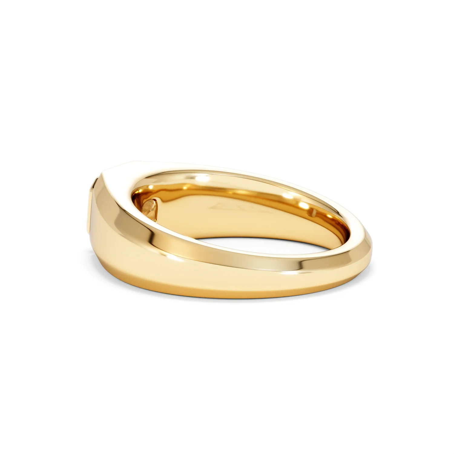 Axis Men's 0.50ct Asscher Cut Lab Diamond Signet Ring in 18K Gold Vermeil - Image 62