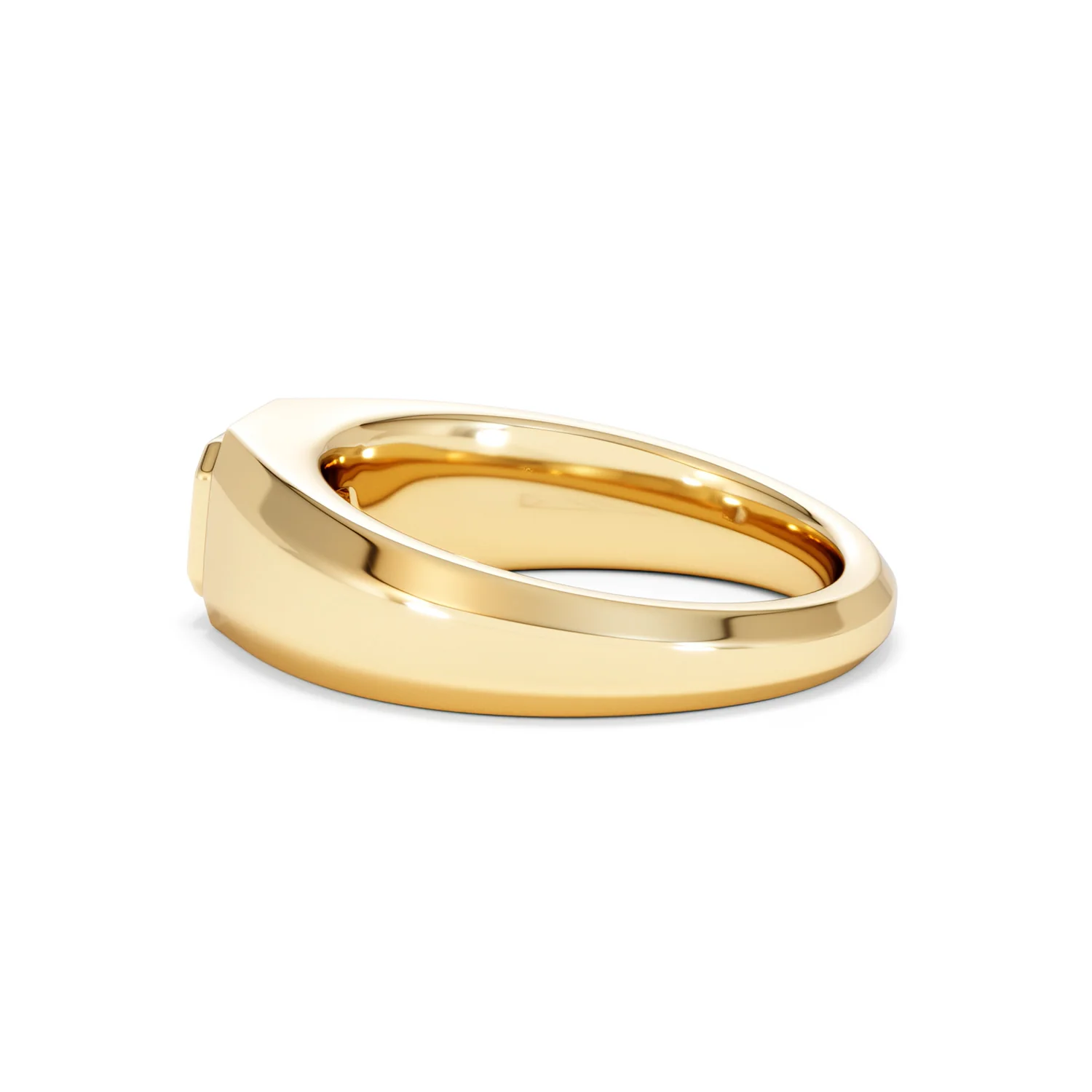 Axis Men's 0.50ct Asscher Cut Lab Diamond Signet Ring in 18K Gold Vermeil - Image 65