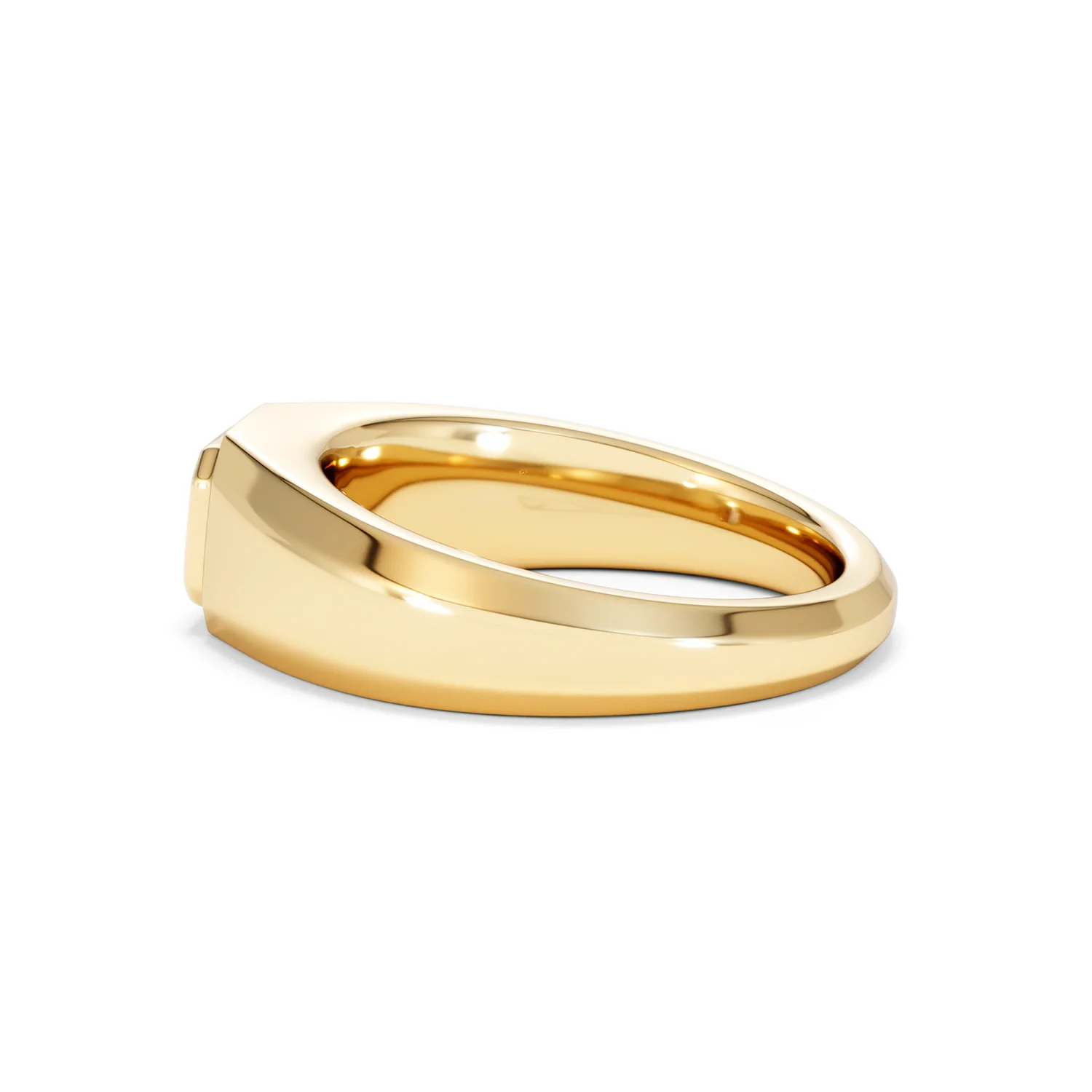Axis Men's 0.50ct Asscher Cut Lab Diamond Signet Ring in 18K Gold Vermeil - Image 66