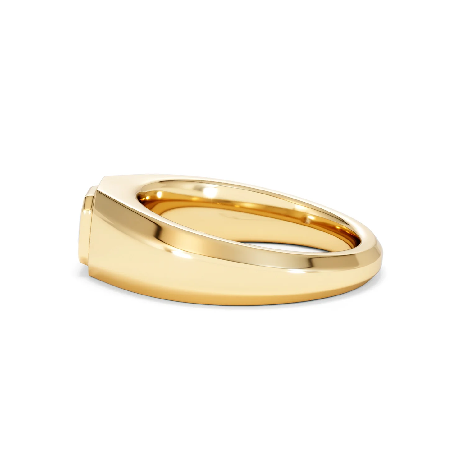Axis Men's 0.50ct Asscher Cut Lab Diamond Signet Ring in 18K Gold Vermeil - Image 68