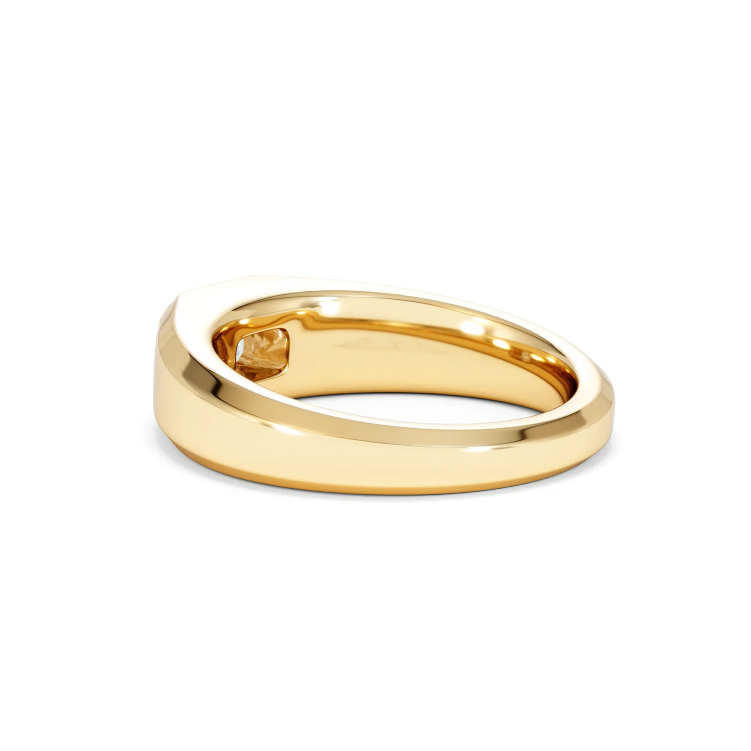 Axis Men's 0.50ct Emerald Cut Lab Diamond Signet Ring in 18K Gold Vermeil - Image 60
