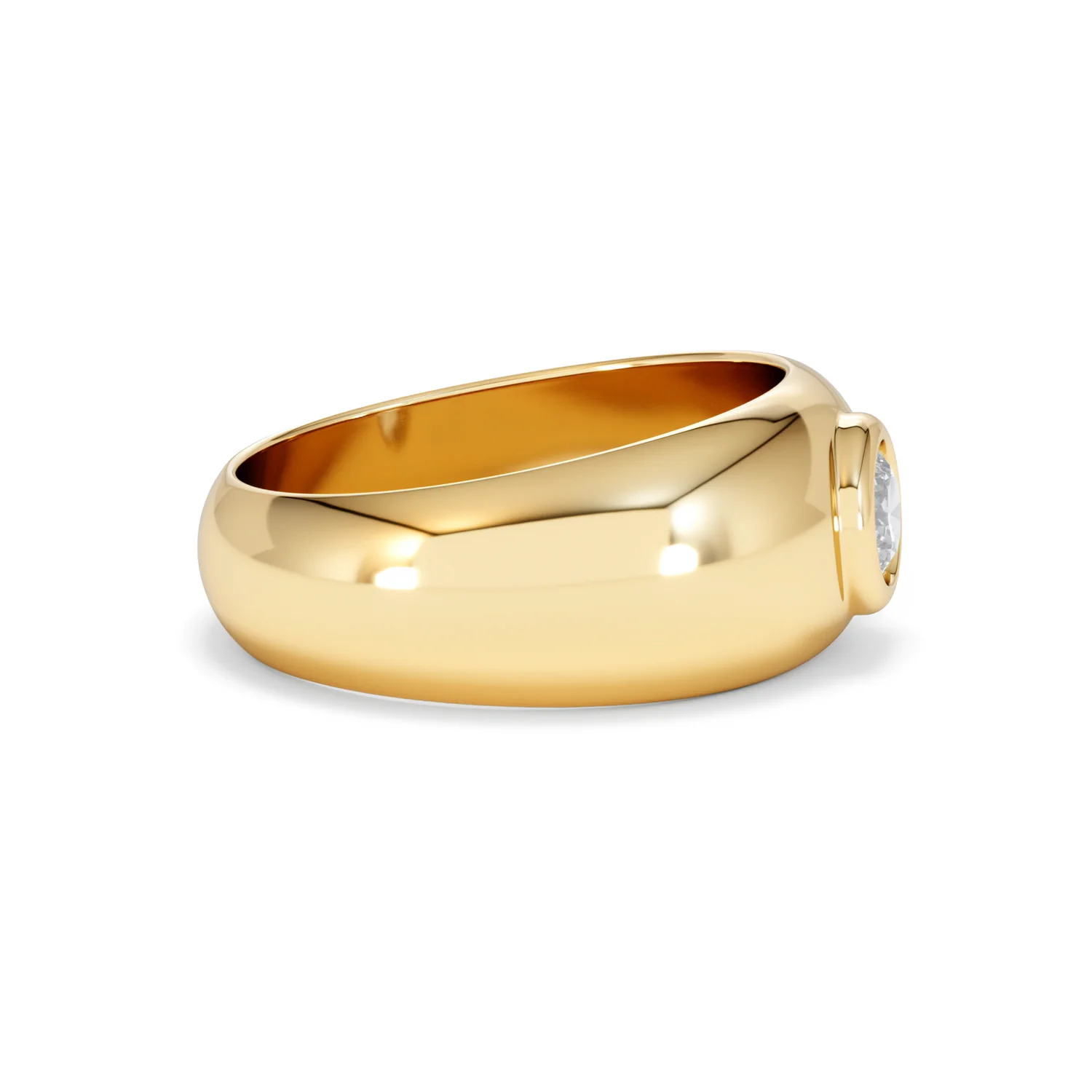 Men's Lab Diamond Signet Ring 0.50ct in18K Gold Vermeil H/SI - Image 27