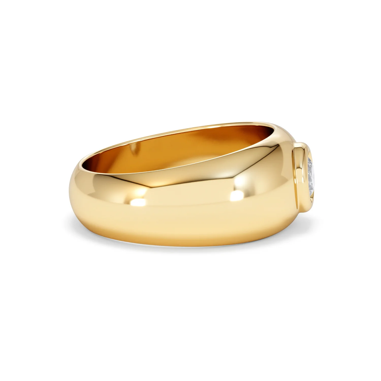 Men's Lab Diamond Signet Ring 0.50ct in18K Gold Vermeil H/SI - Image 28