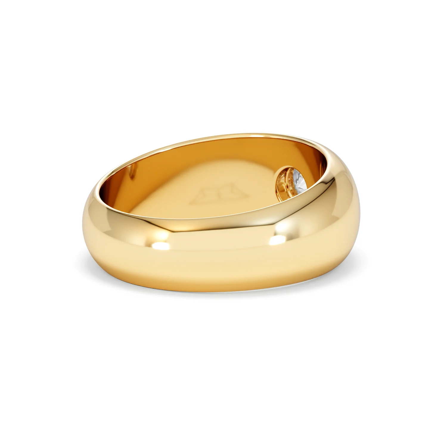 Men's Lab Diamond Signet Ring 0.50ct in18K Gold Vermeil H/SI - Image 40