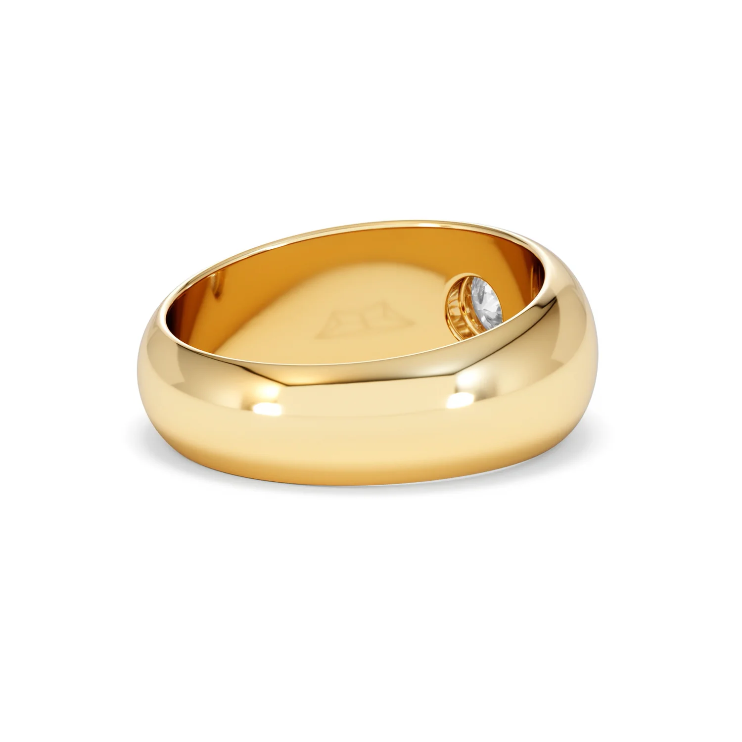 Men's Lab Diamond Signet Ring 0.50ct in18K Gold Vermeil H/SI - Image 41