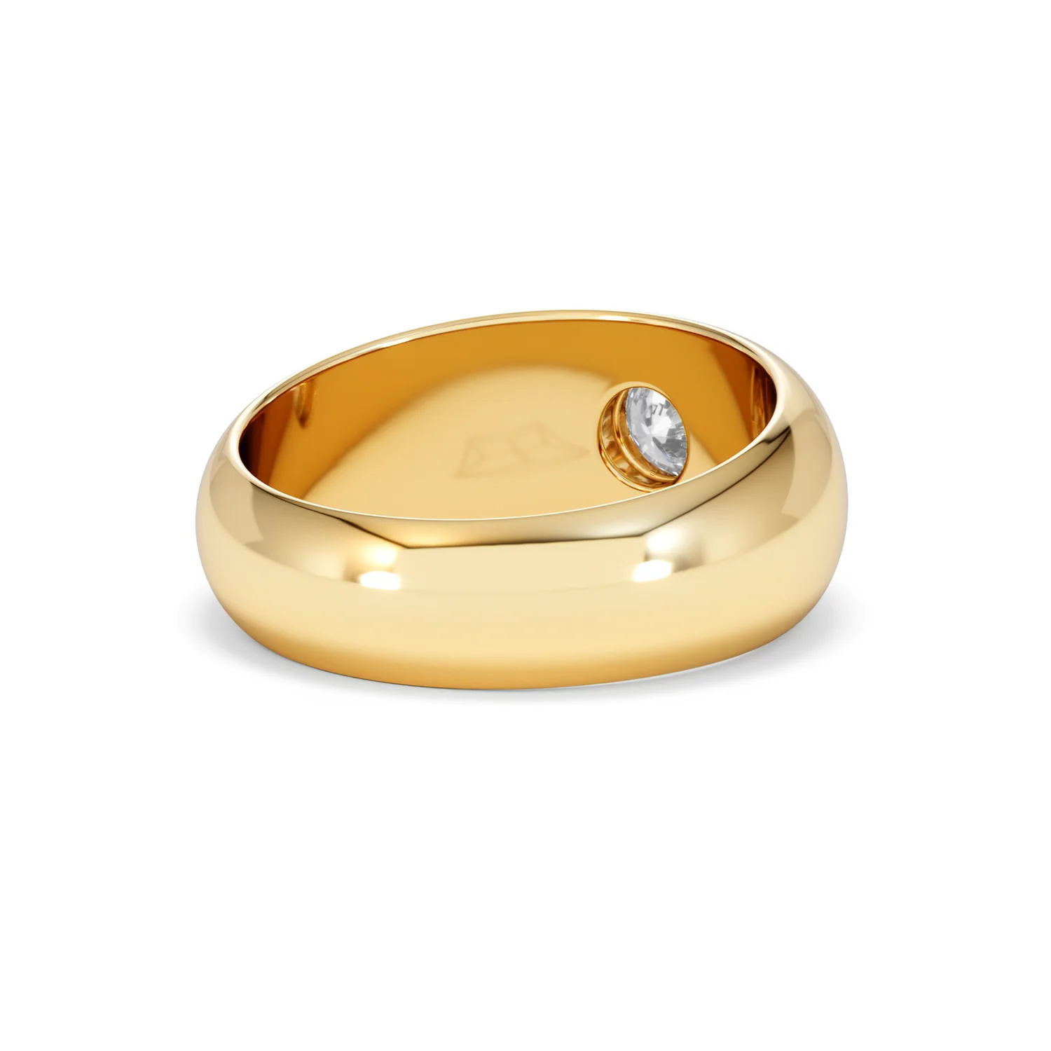 Men's Lab Diamond Signet Ring 0.50ct in18K Gold Vermeil H/SI - Image 43