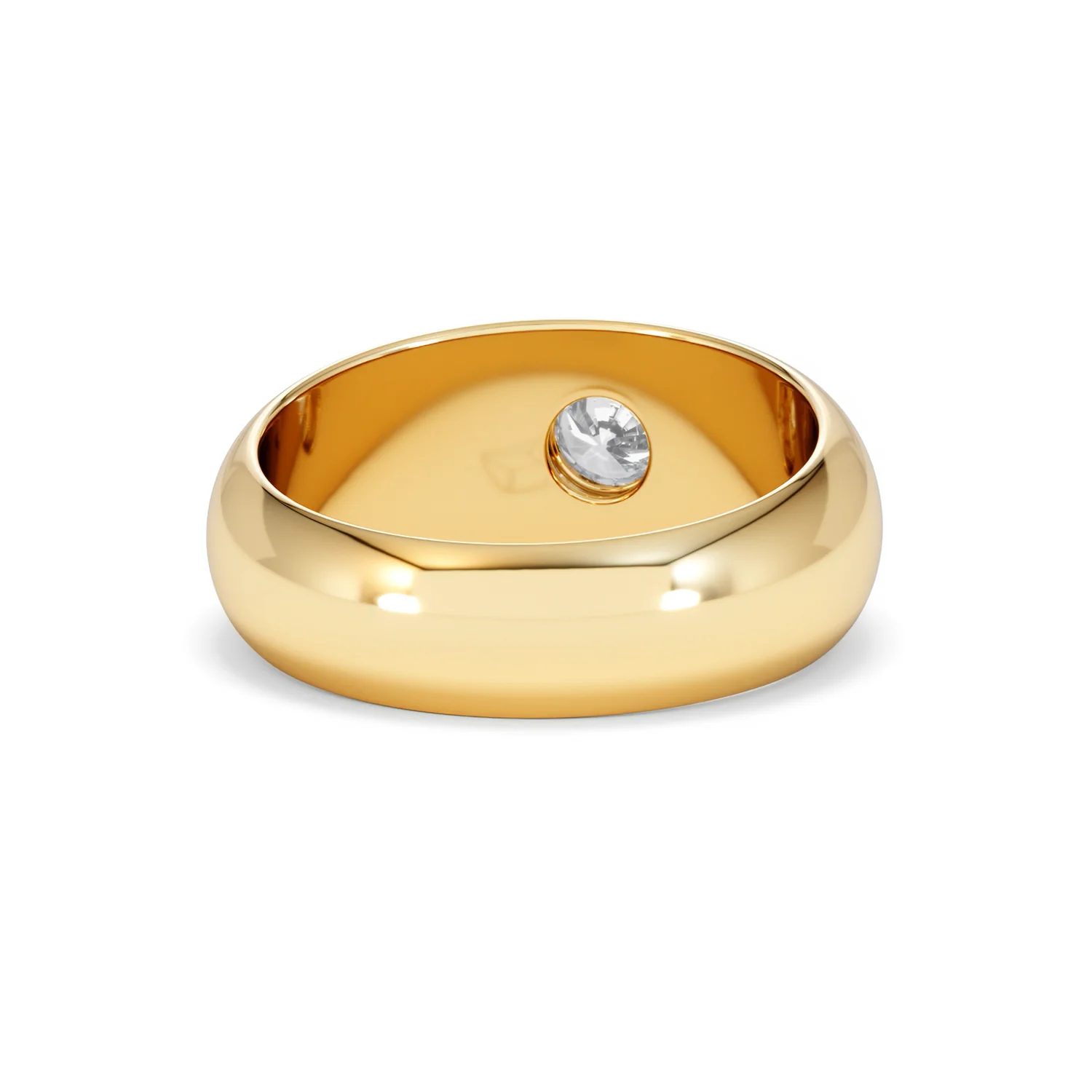 Men's Lab Diamond Signet Ring 0.50ct in18K Gold Vermeil H/SI - Image 47