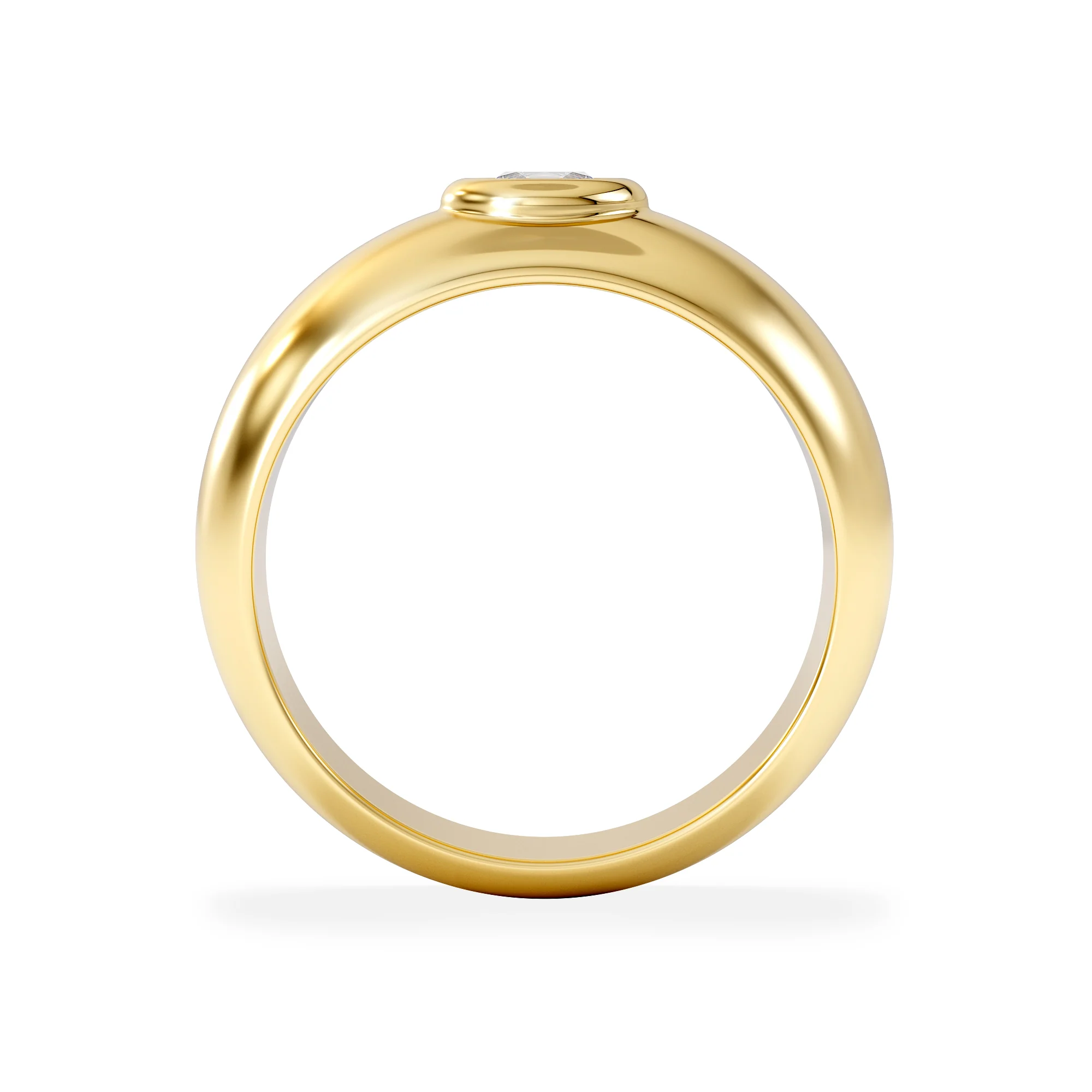 Men's Lab Diamond Signet Ring 0.50ct in18K Gold Vermeil H/SI - Image 5